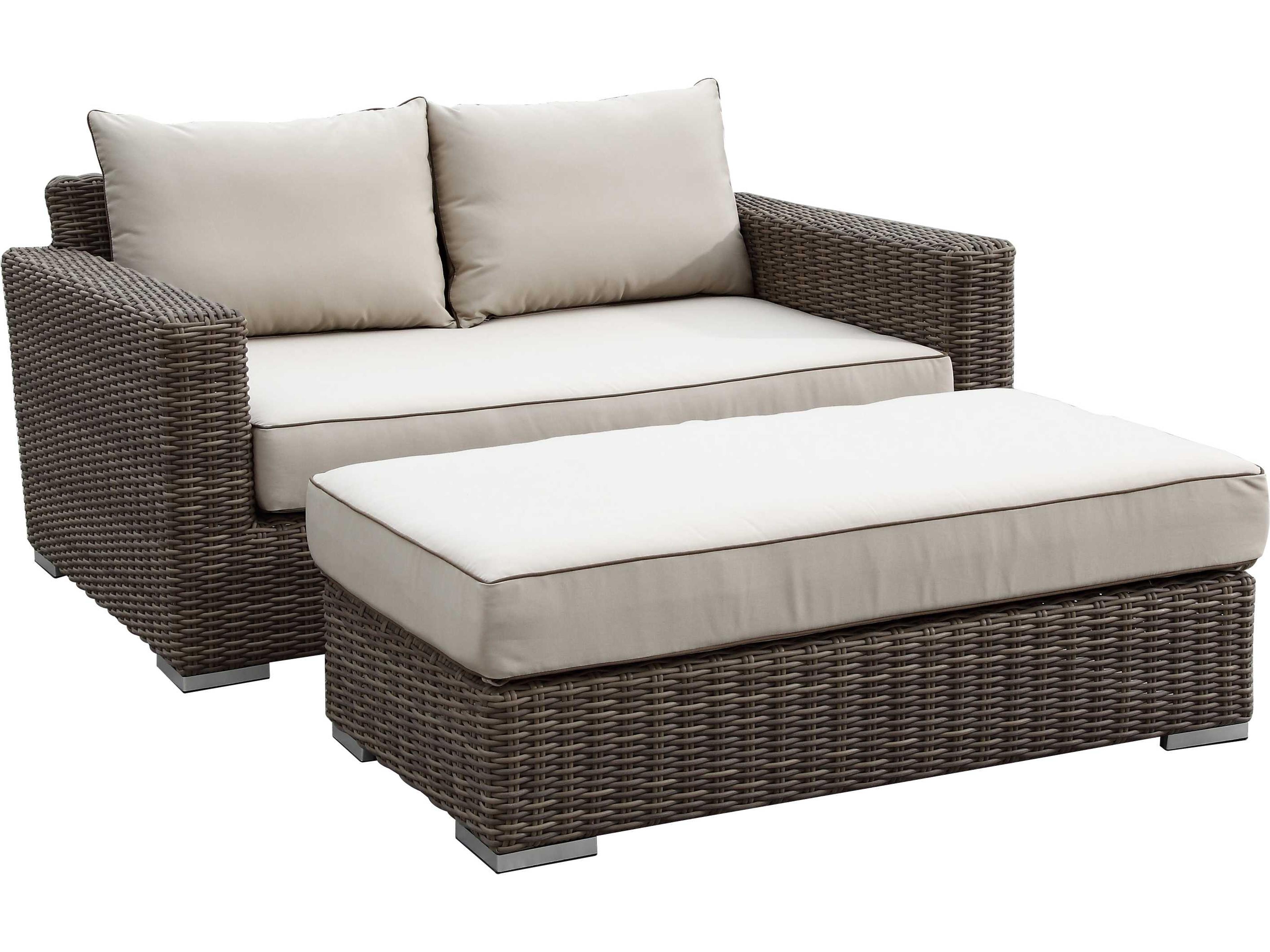 Sunset West Coronado Wicker Cushion Loveseat