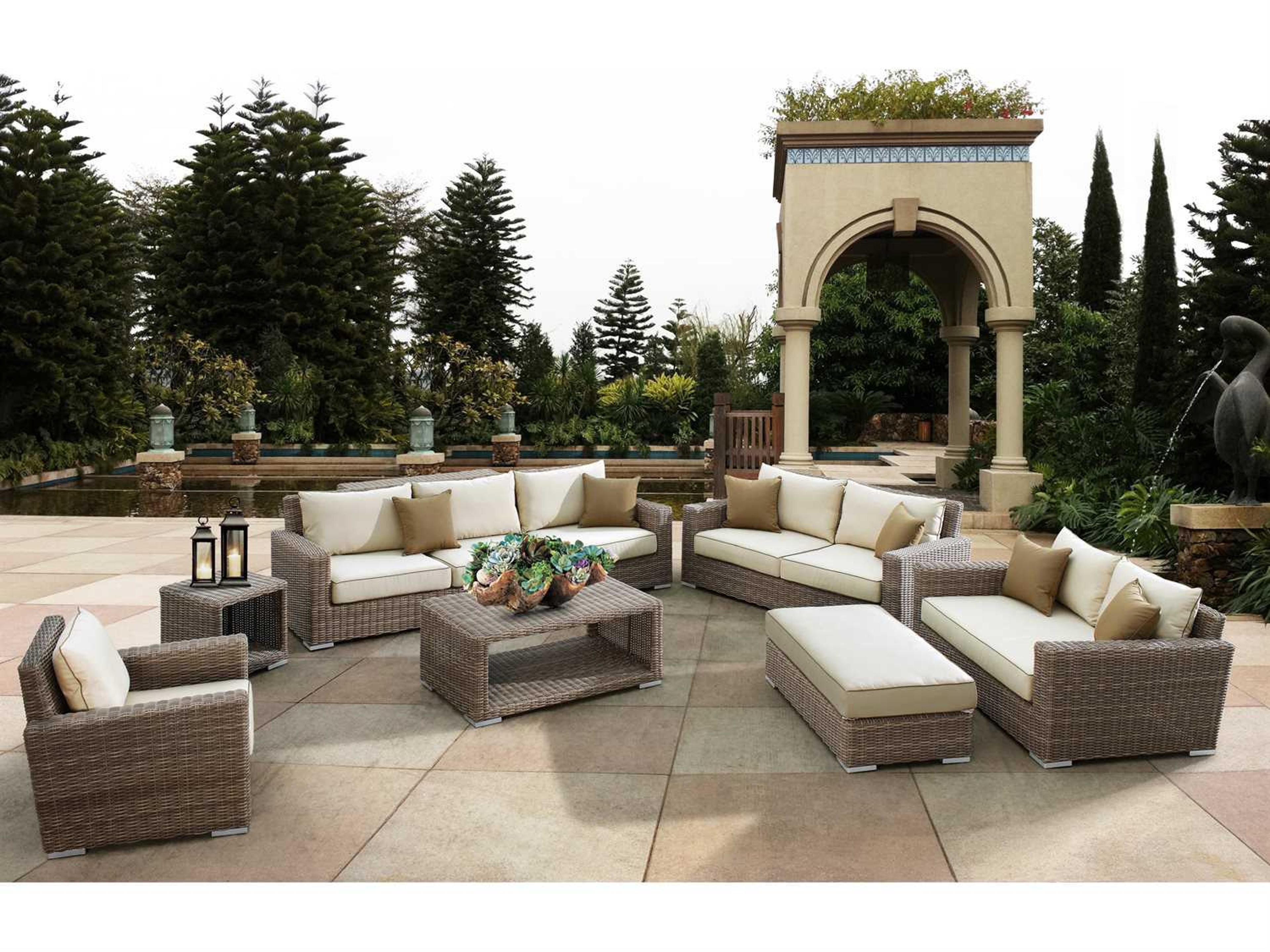 Sunset West Coronado Wicker Cushion Loveseat