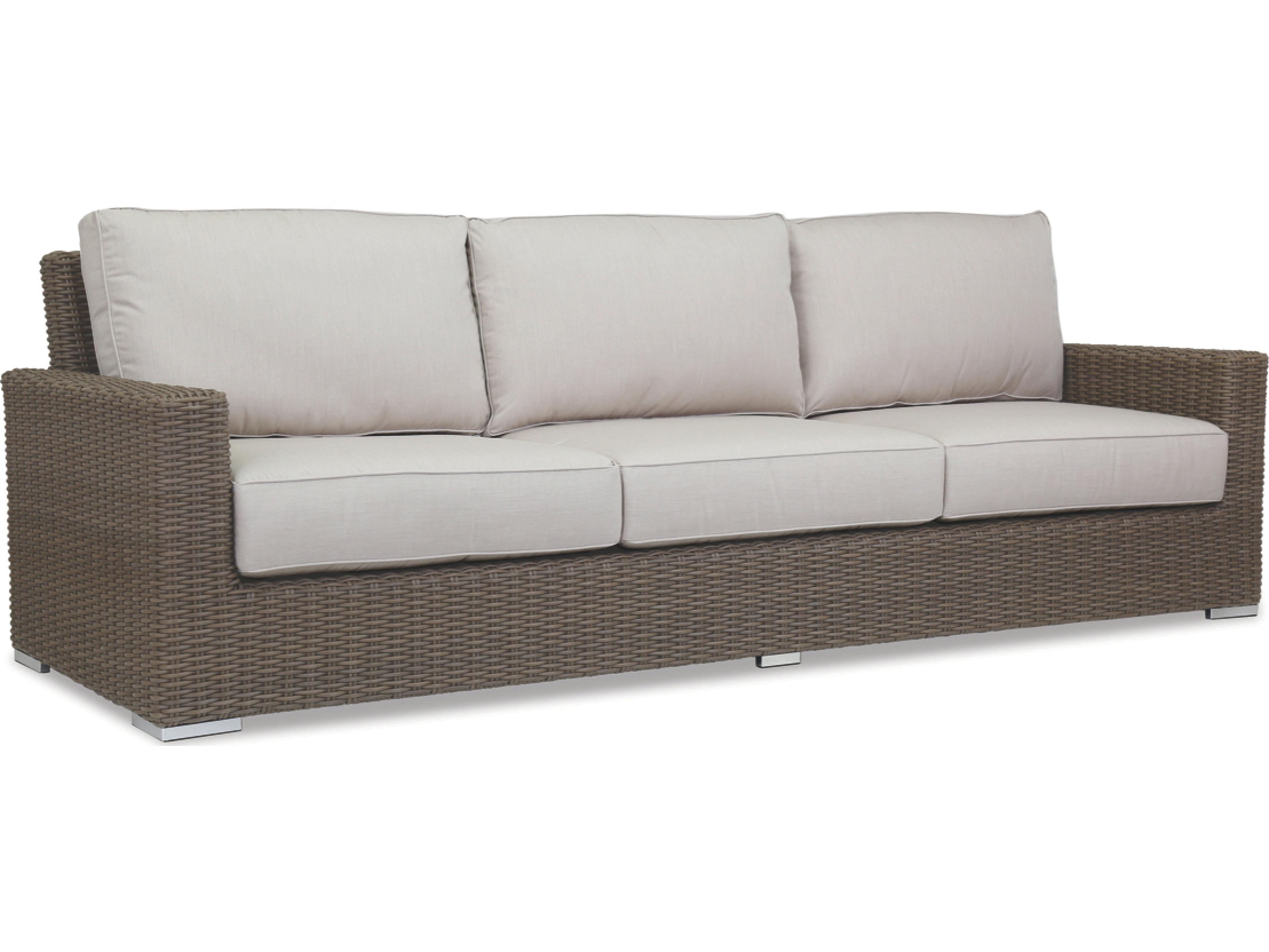 Coronado Outdoor Sofa in Driftwood Wicker