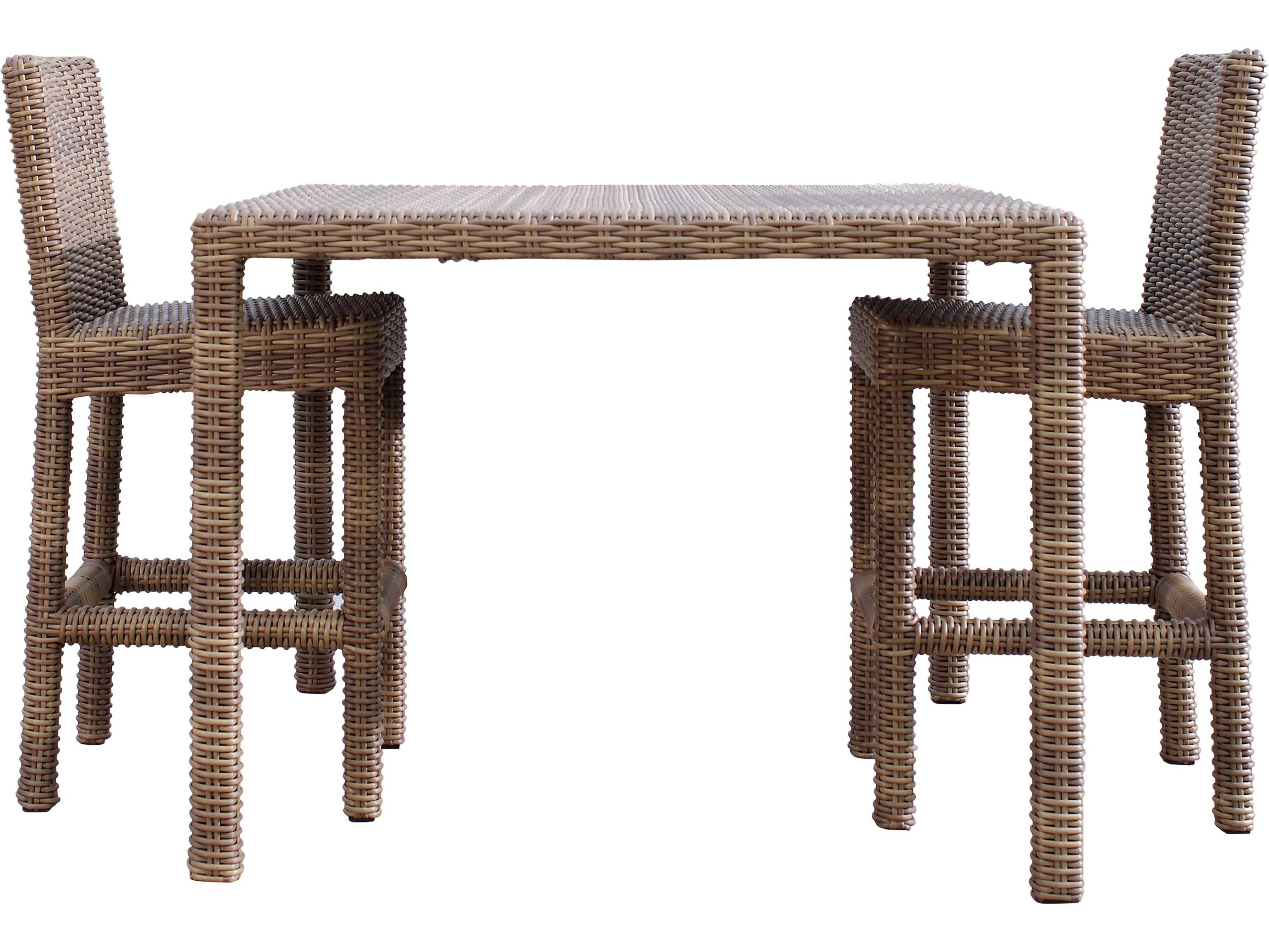 Sunset West Coronado Wicker Cushion Bar Stool