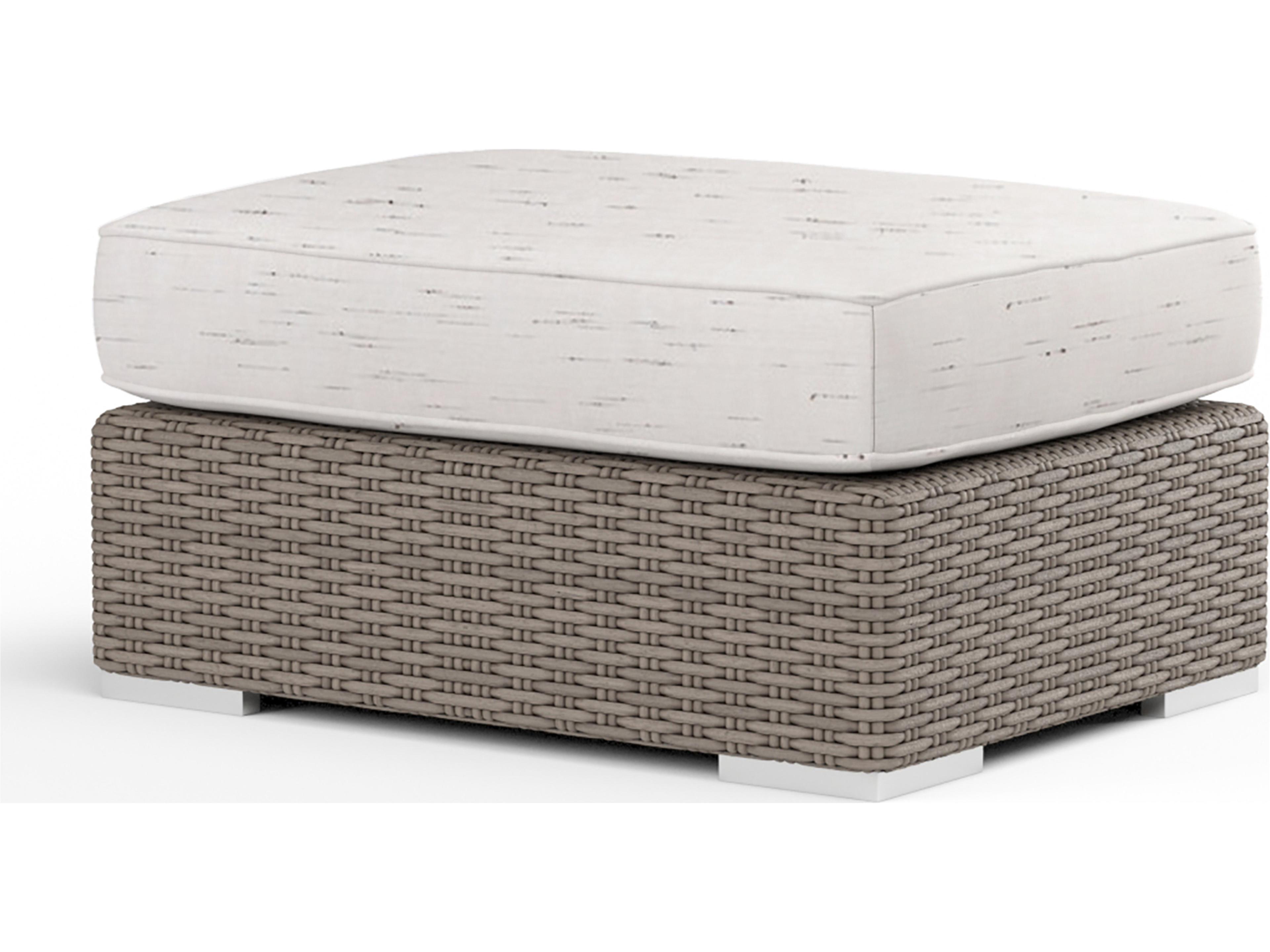 Sunset West Coronado Wicker Patio Ottoman