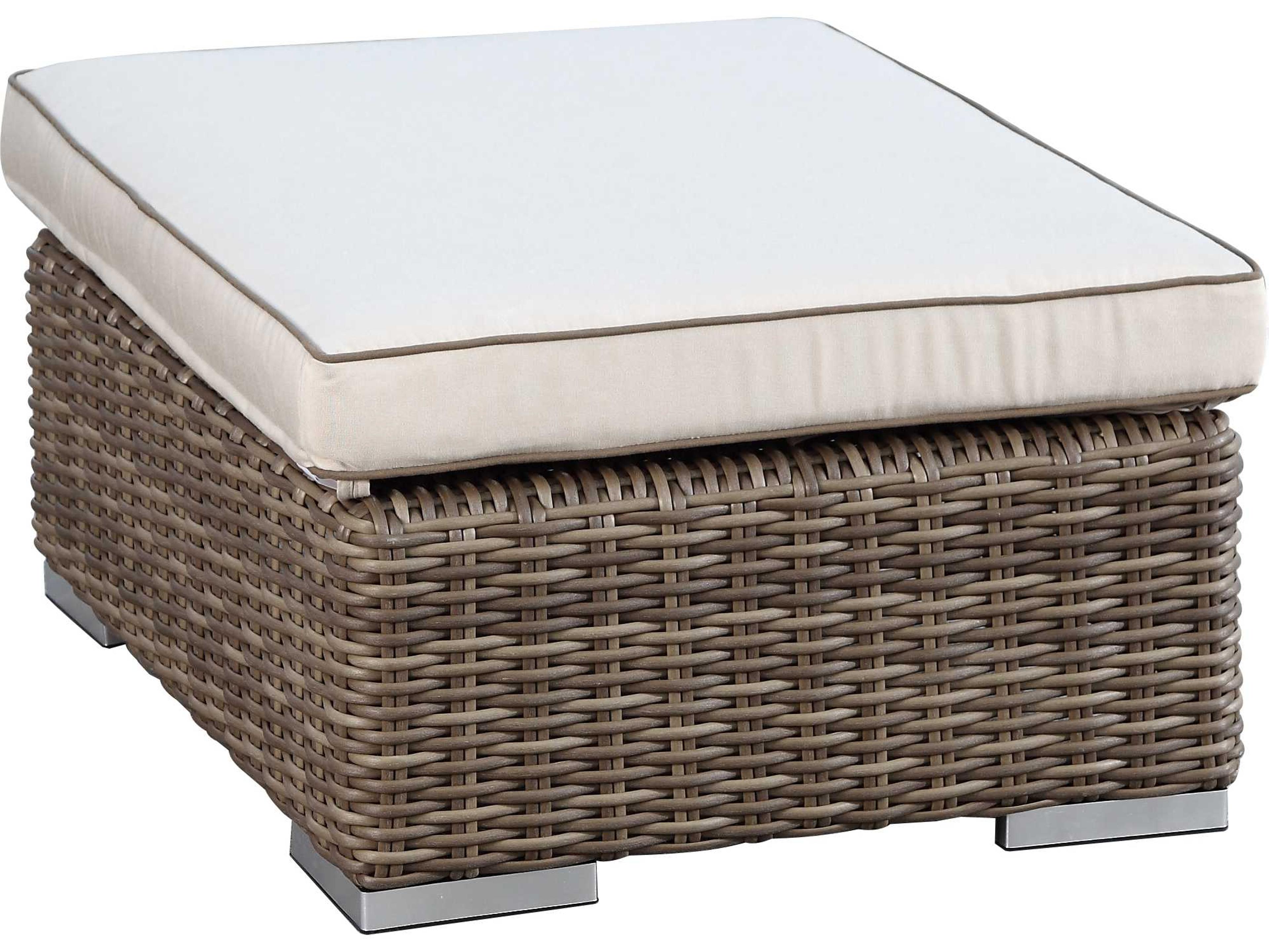 Coronado Wicker Cushion Ottoman