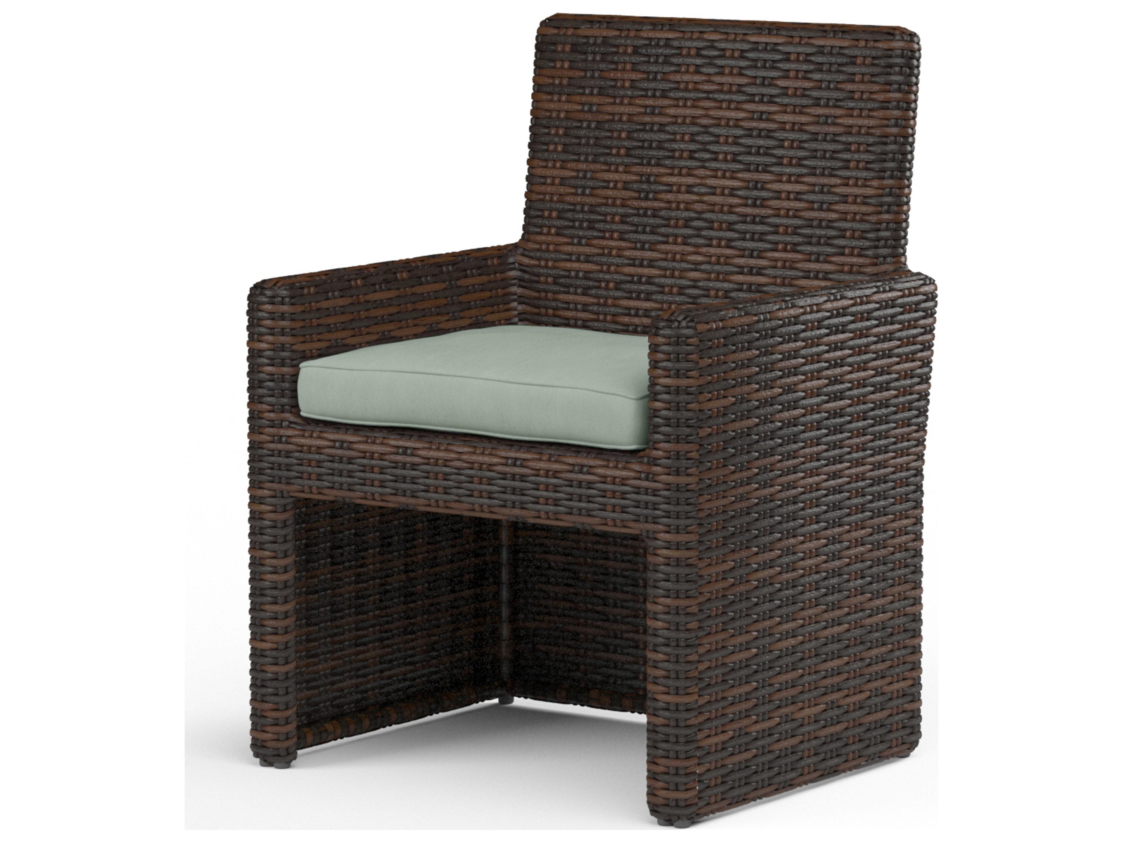 Sunset West Montecito Wicker Outdoor Patio Dining Chair