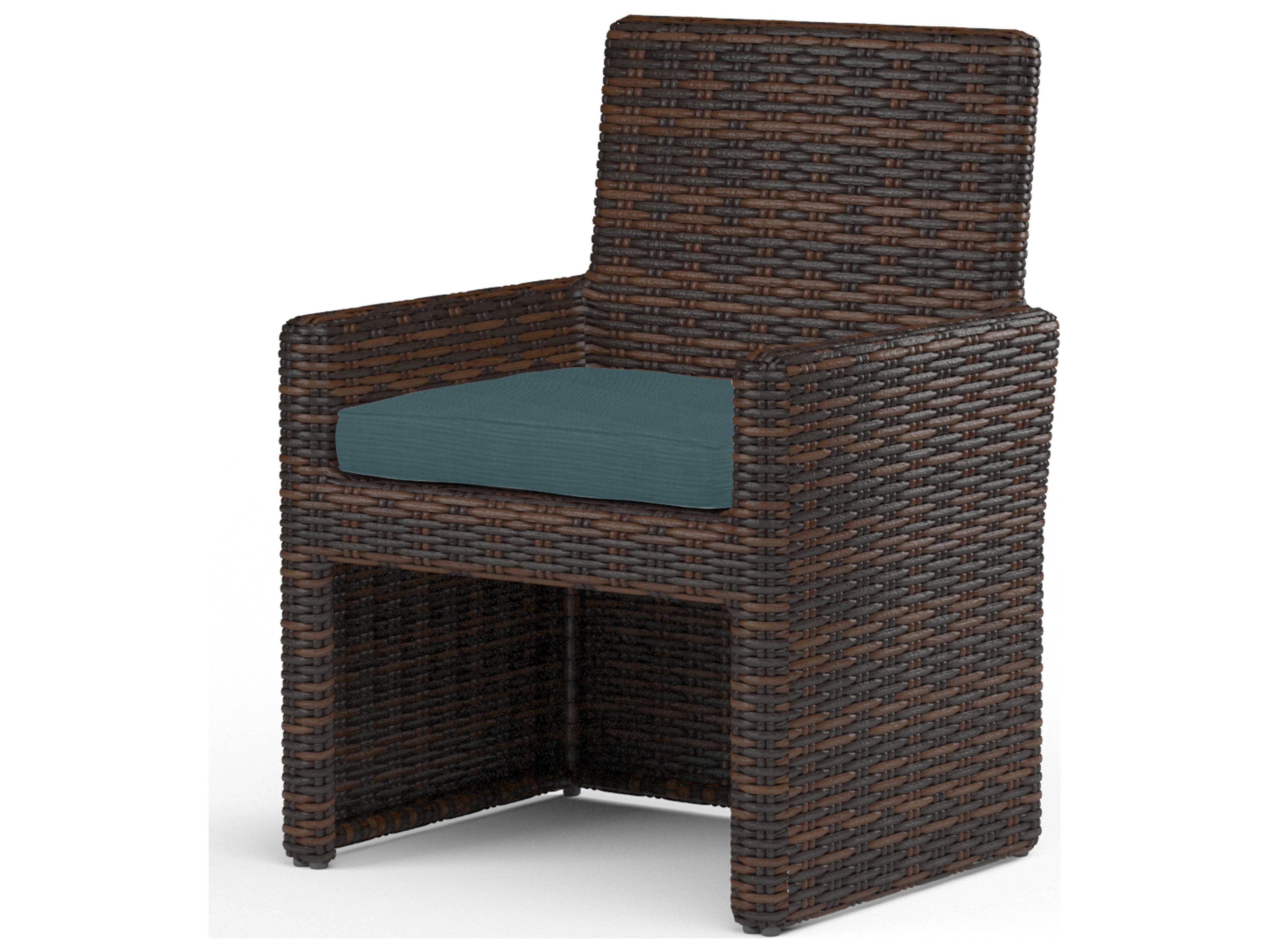 Sunset West Montecito Wicker Outdoor Patio Dining Chair