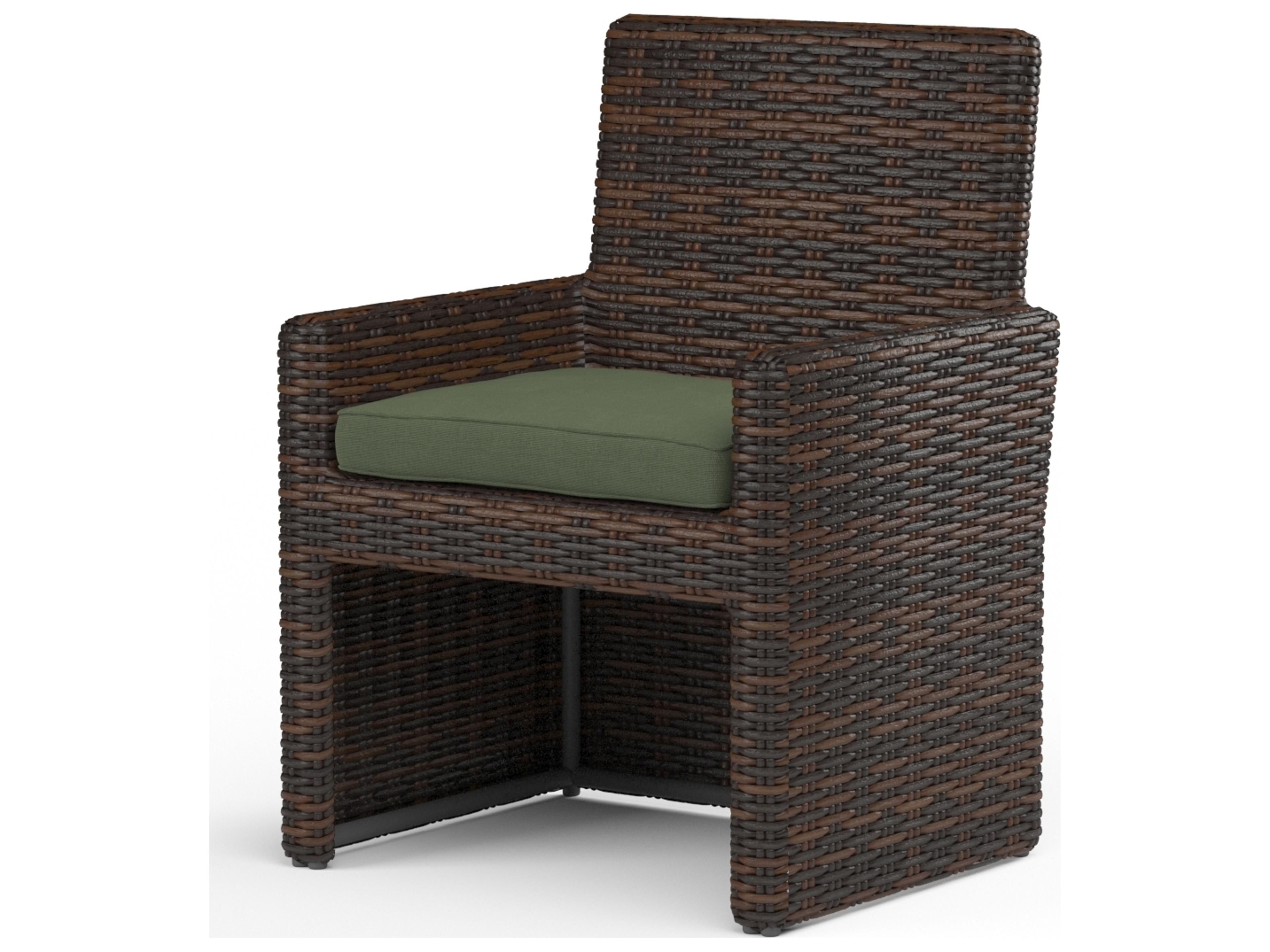 Sunset West Montecito Wicker Outdoor Patio Dining Chair