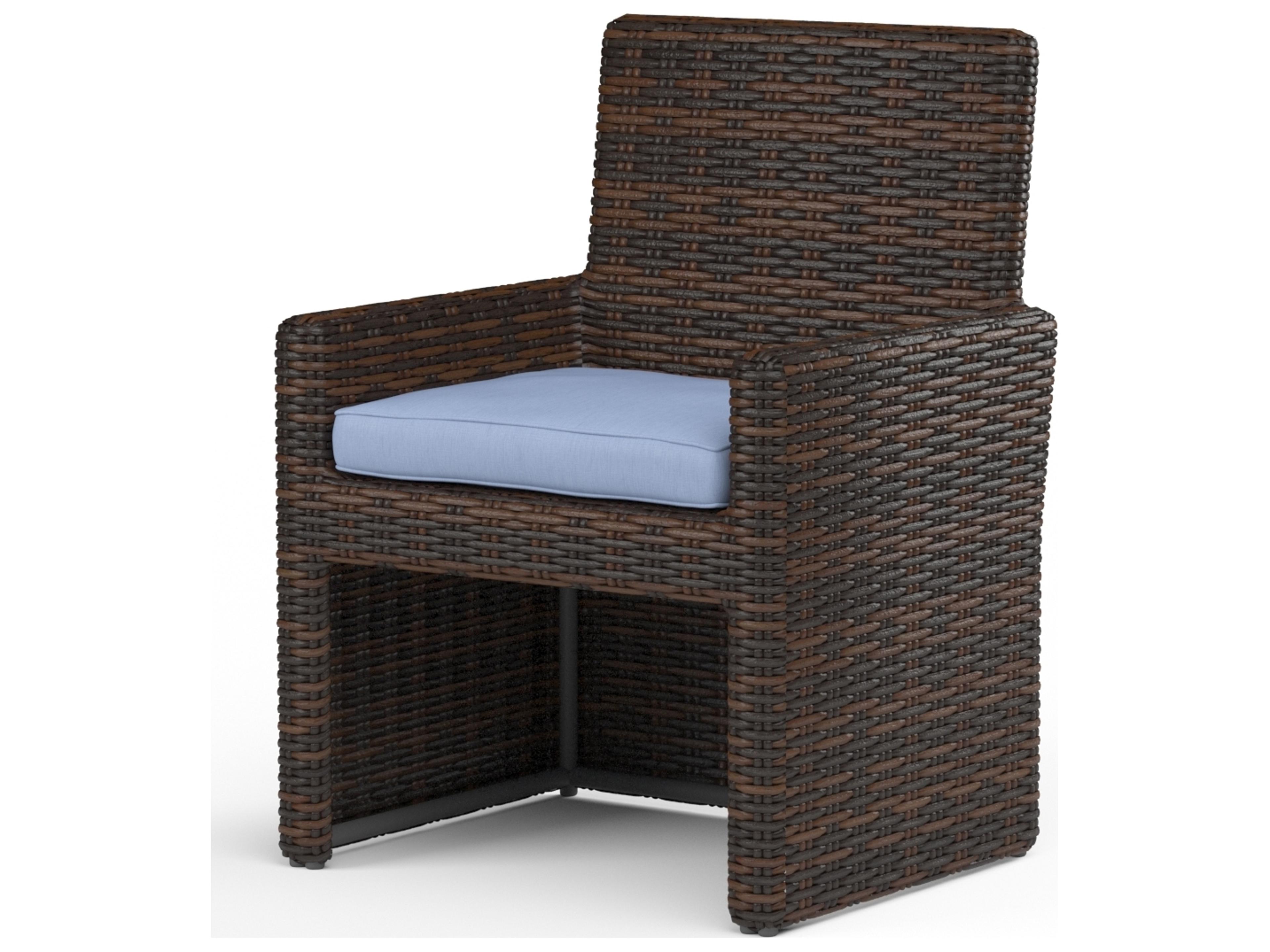 Sunset West Montecito Wicker Outdoor Patio Dining Chair