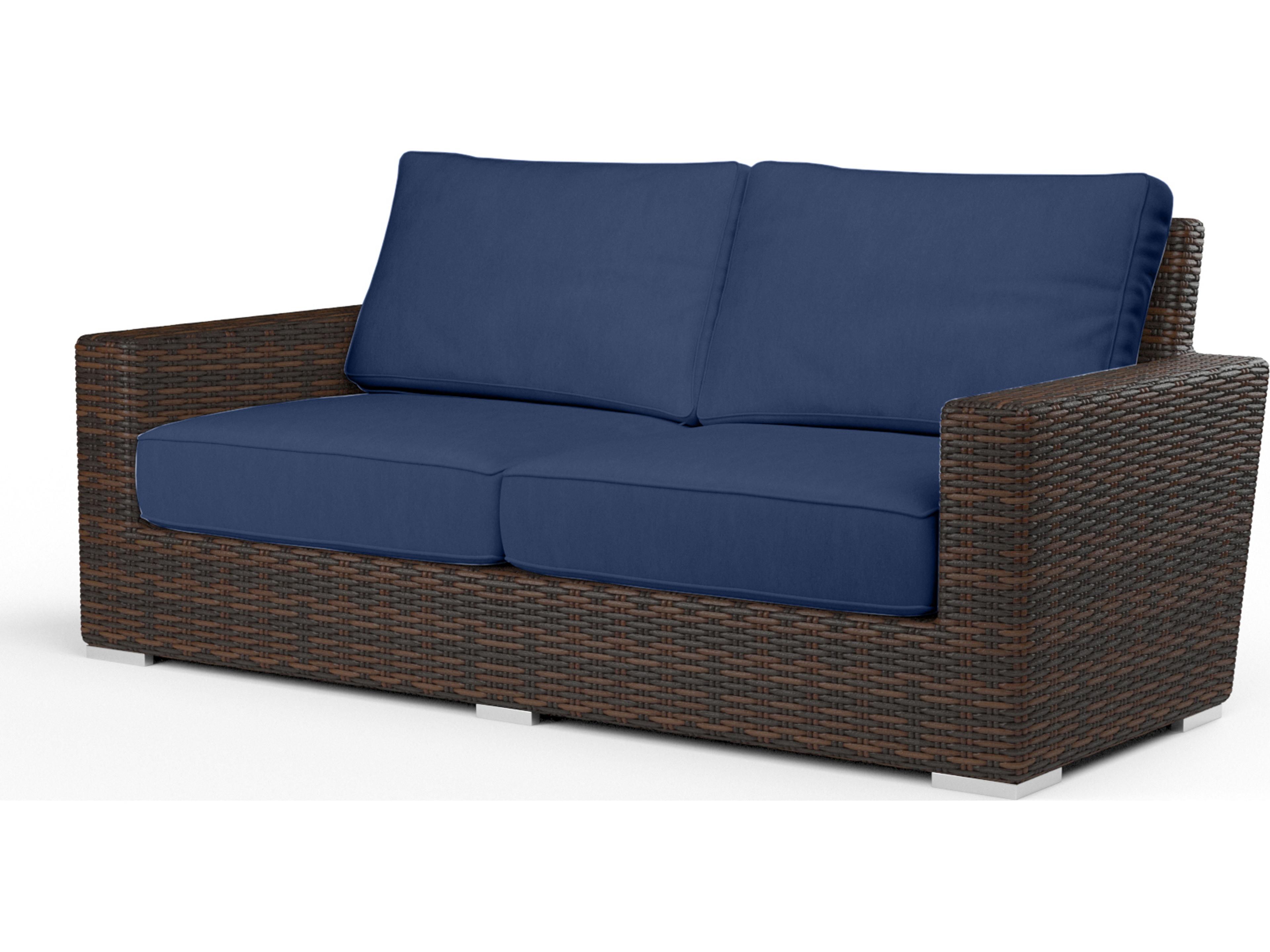 Sunset West Montecito Wicker Outdoor Patio Loveseat