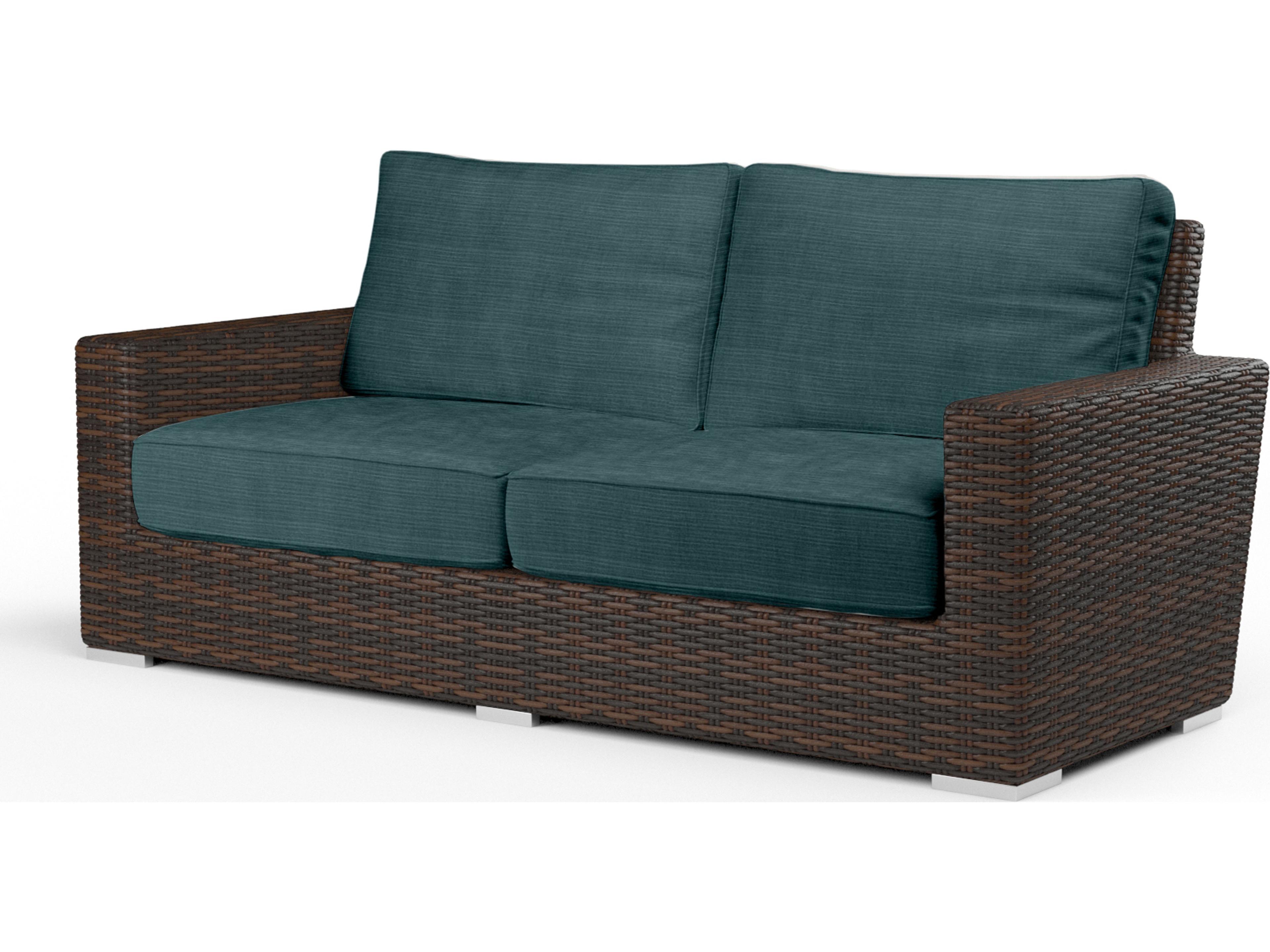 Sunset West Montecito Wicker Outdoor Patio Loveseat