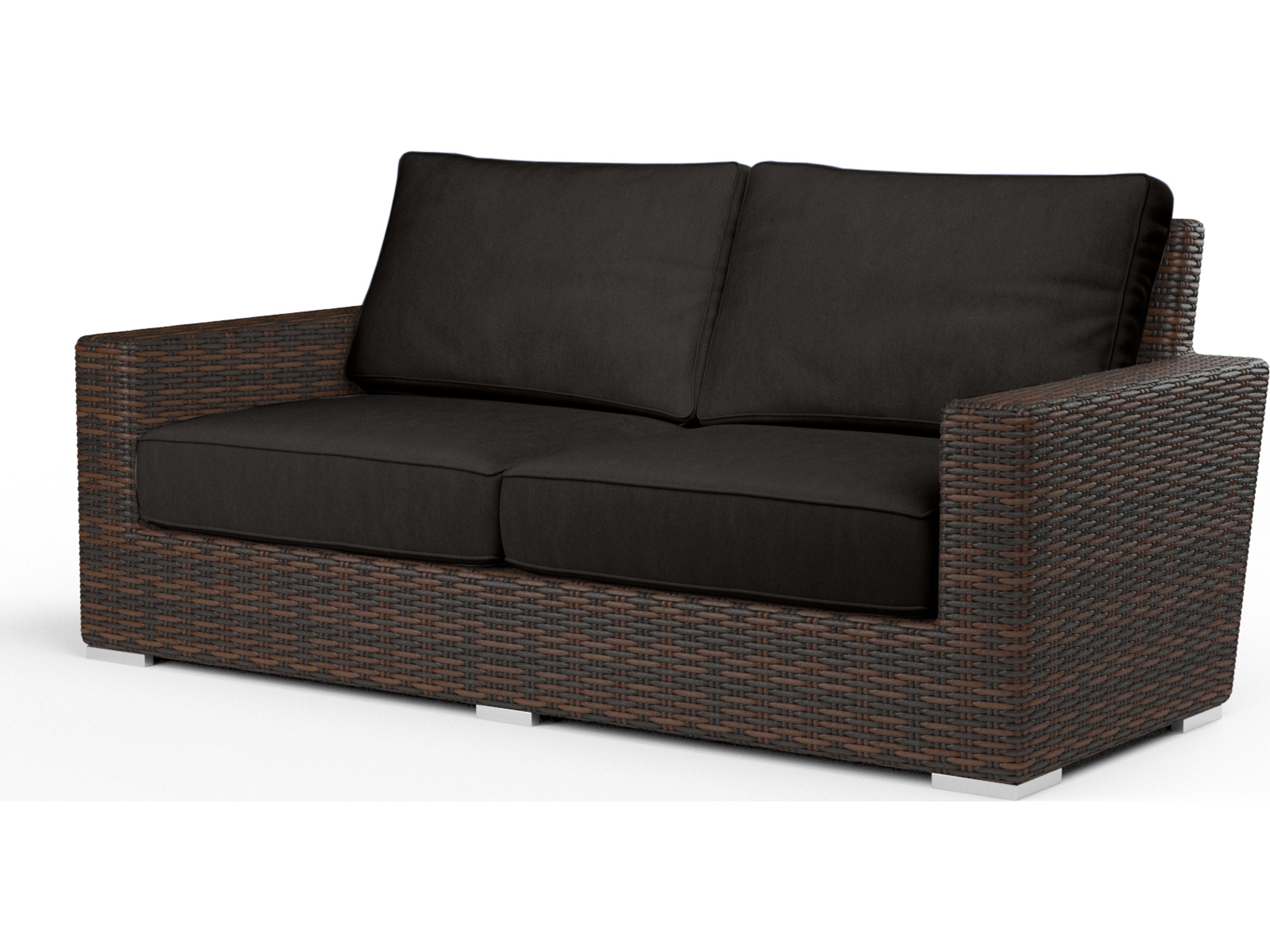 Sunset West Montecito Wicker Outdoor Patio Loveseat