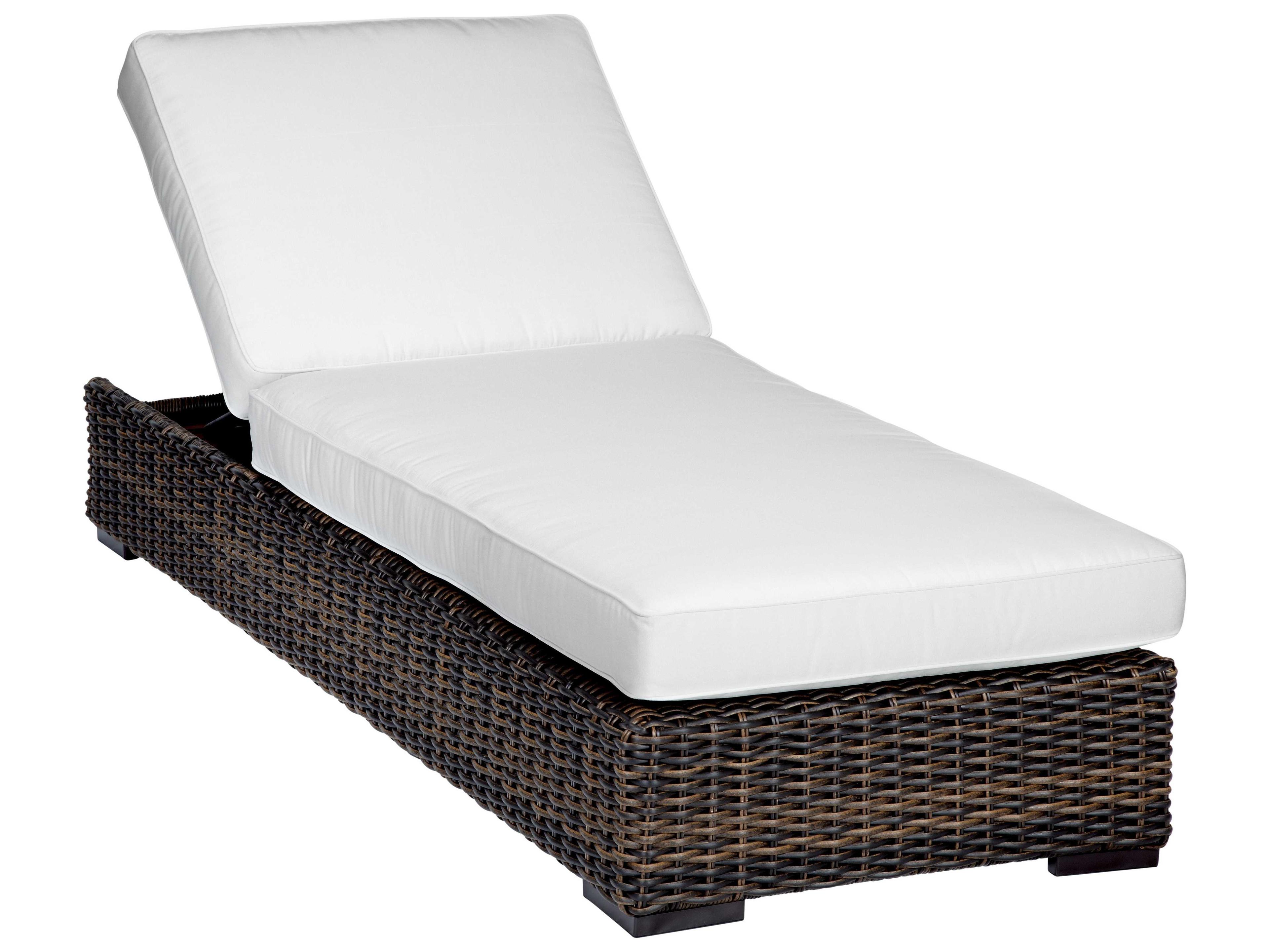 Quick Ship Montecito Wicker Cushion Chaise Lounge