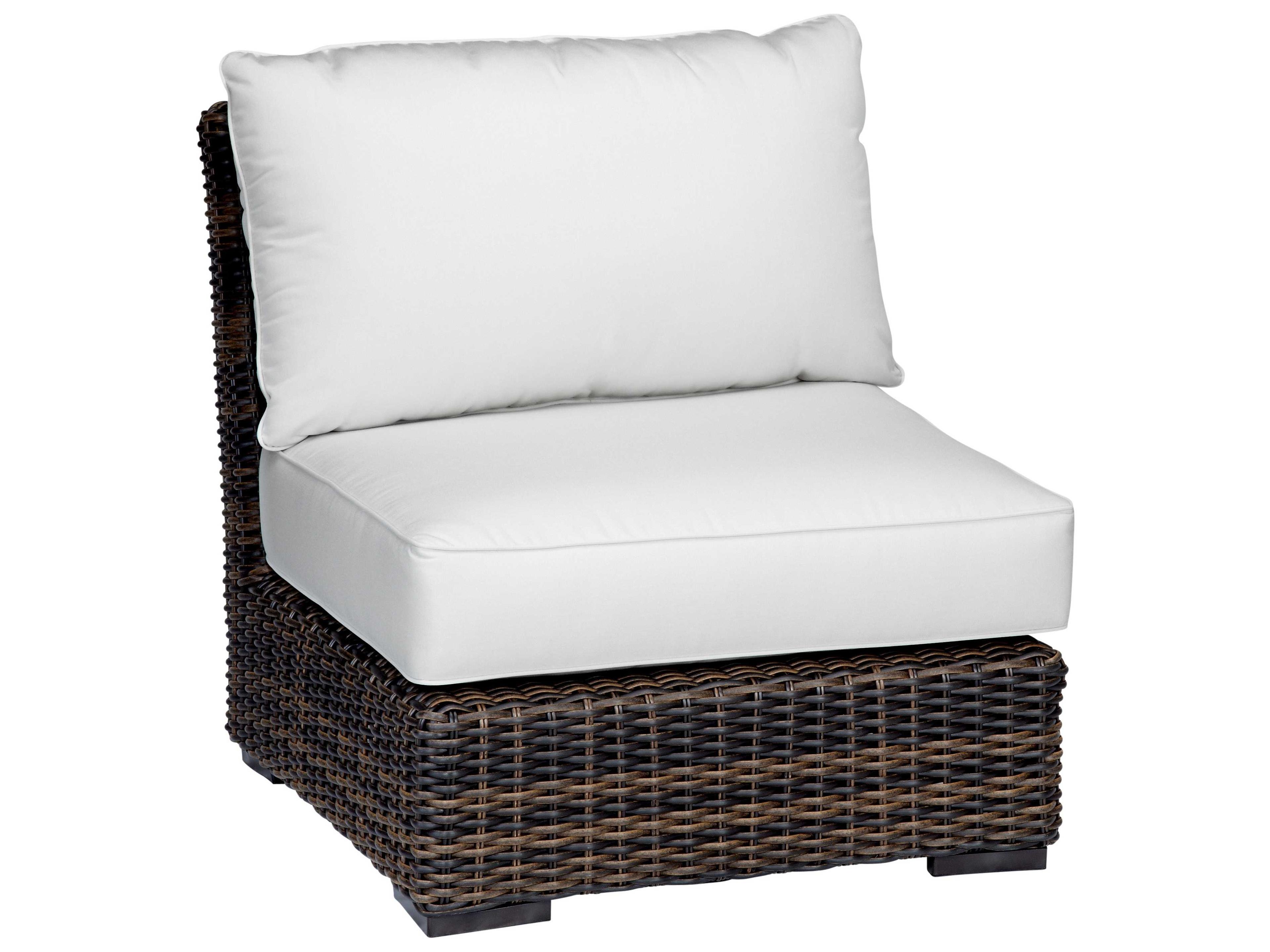 Sunset West Quick Ship Montecito Wicker Cushion Lounge Chair