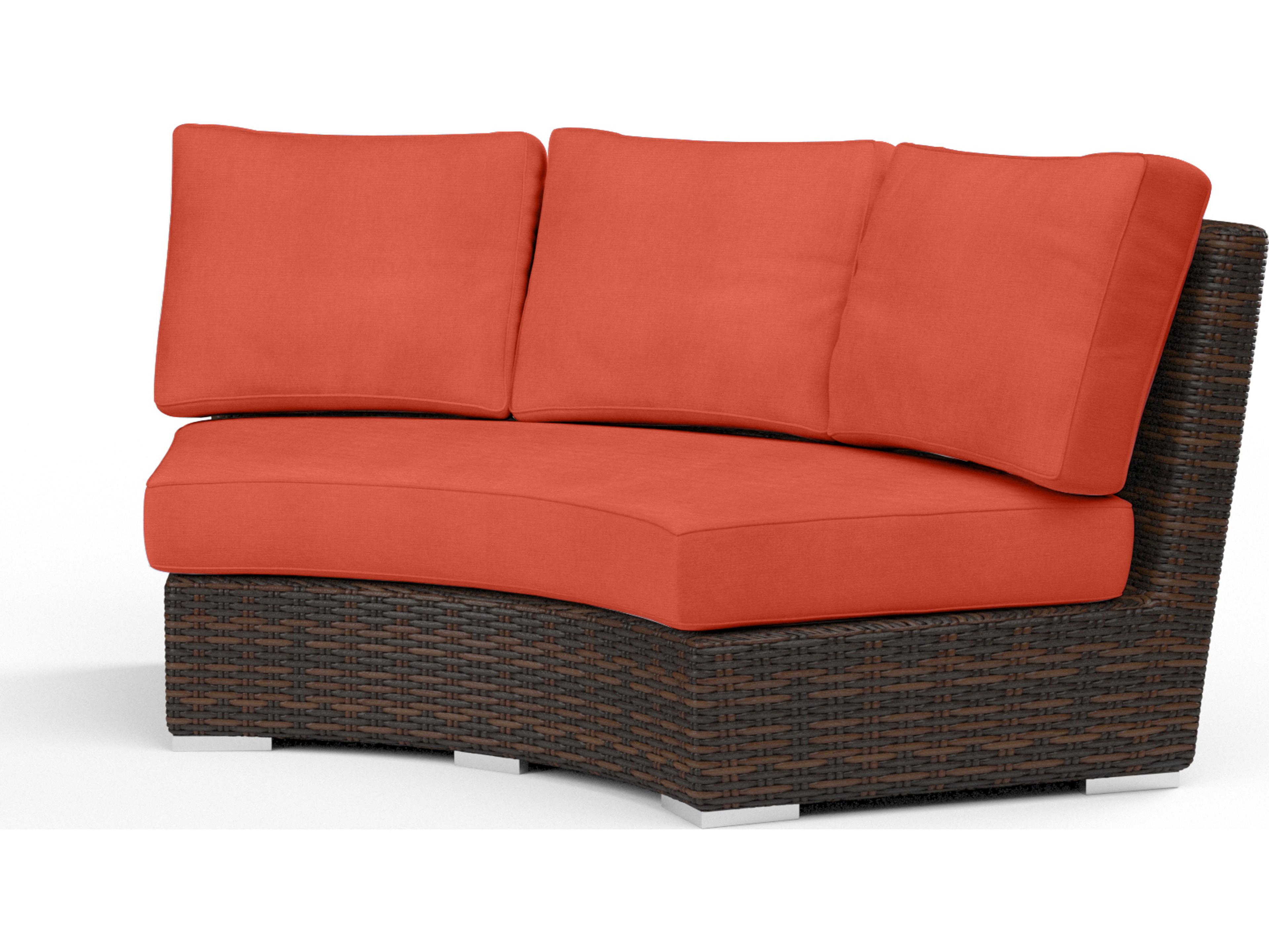 Sunset West Montecito Curved Outdoor Loveseat