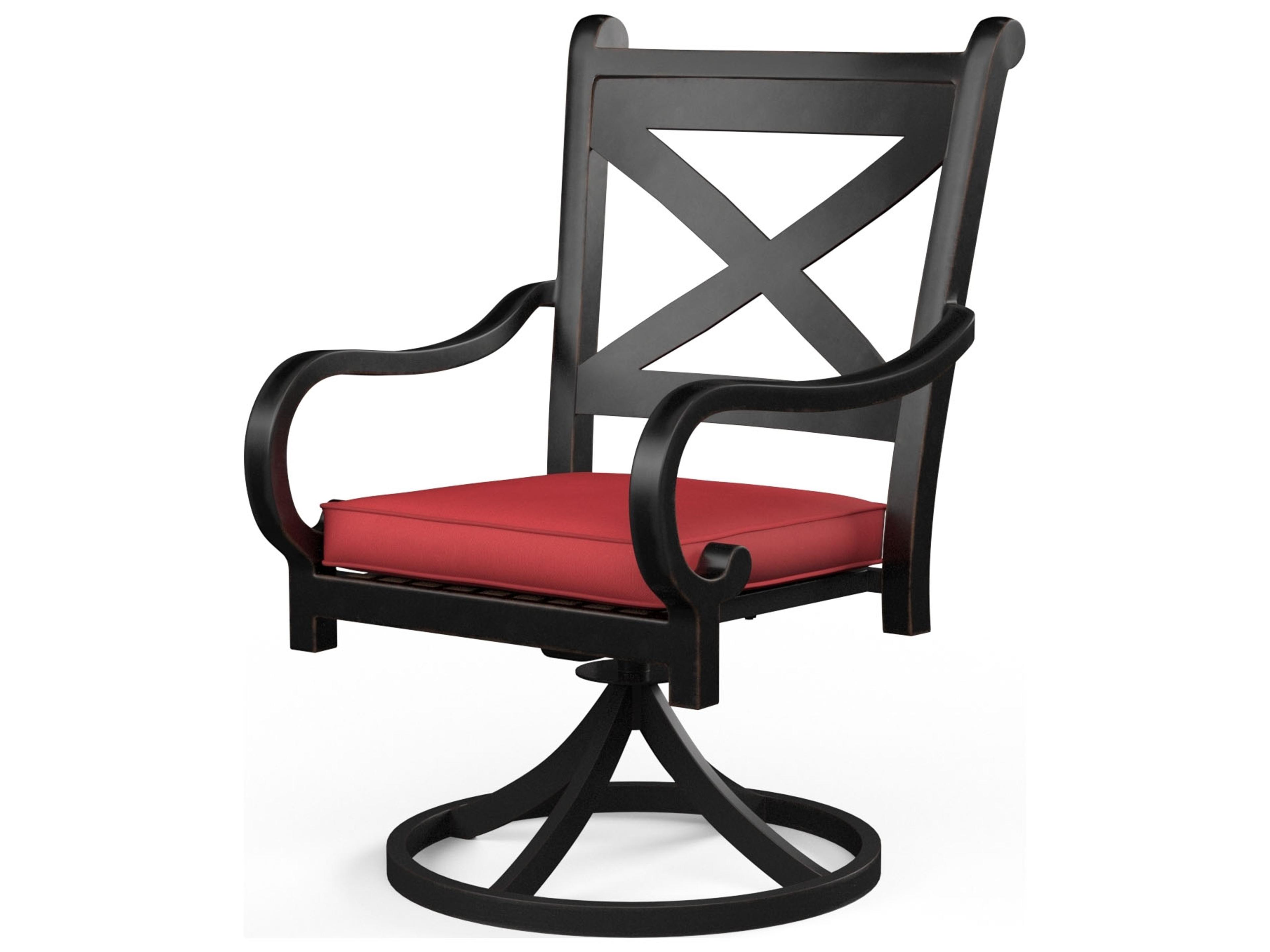 Sunset West Monterey Aluminum Swivel Rocking Outdoor Dining Chair