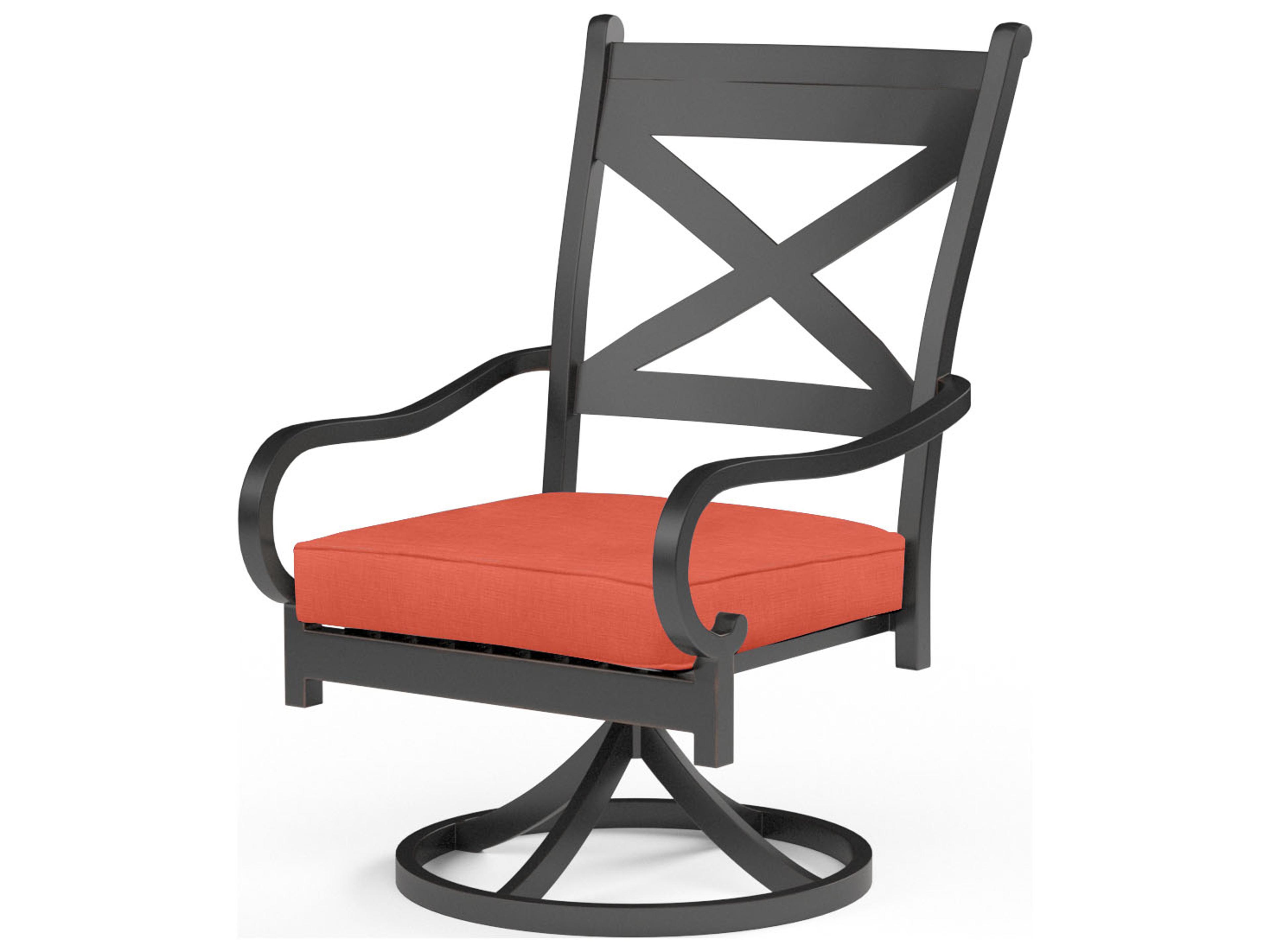 Sunset West Monterey Aluminum Swivel Rocking Outdoor Dining Chair