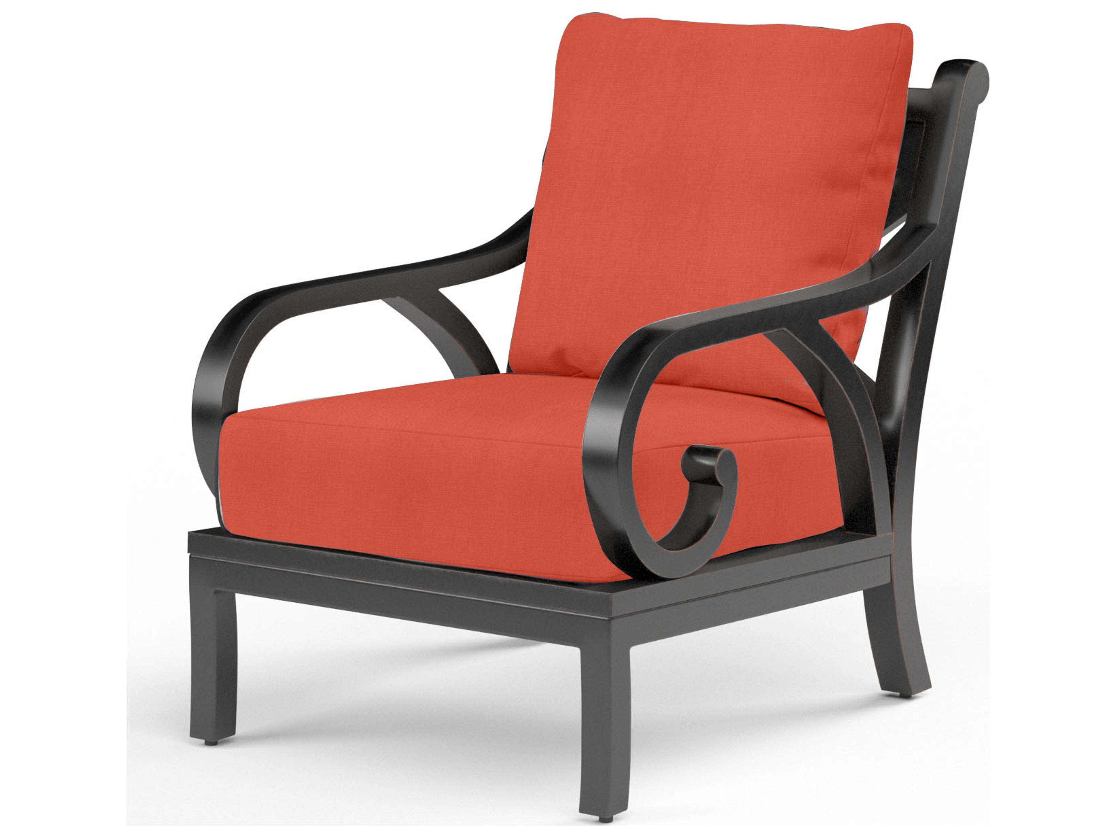 Monterey Outdoor Club Chair Aluminum Frame