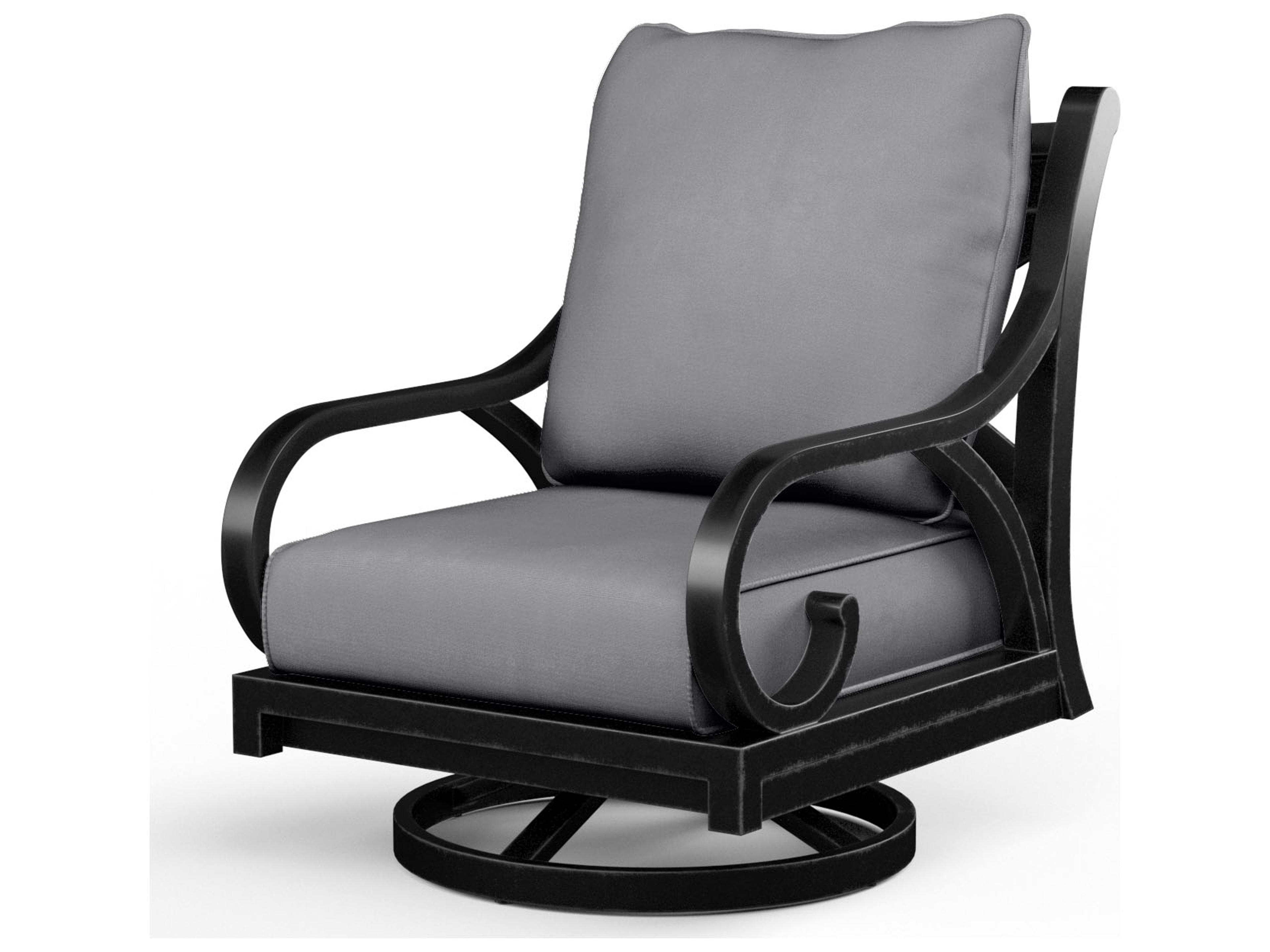 Monterey Swivel Rocker Aluminum Outdoor Club Chair