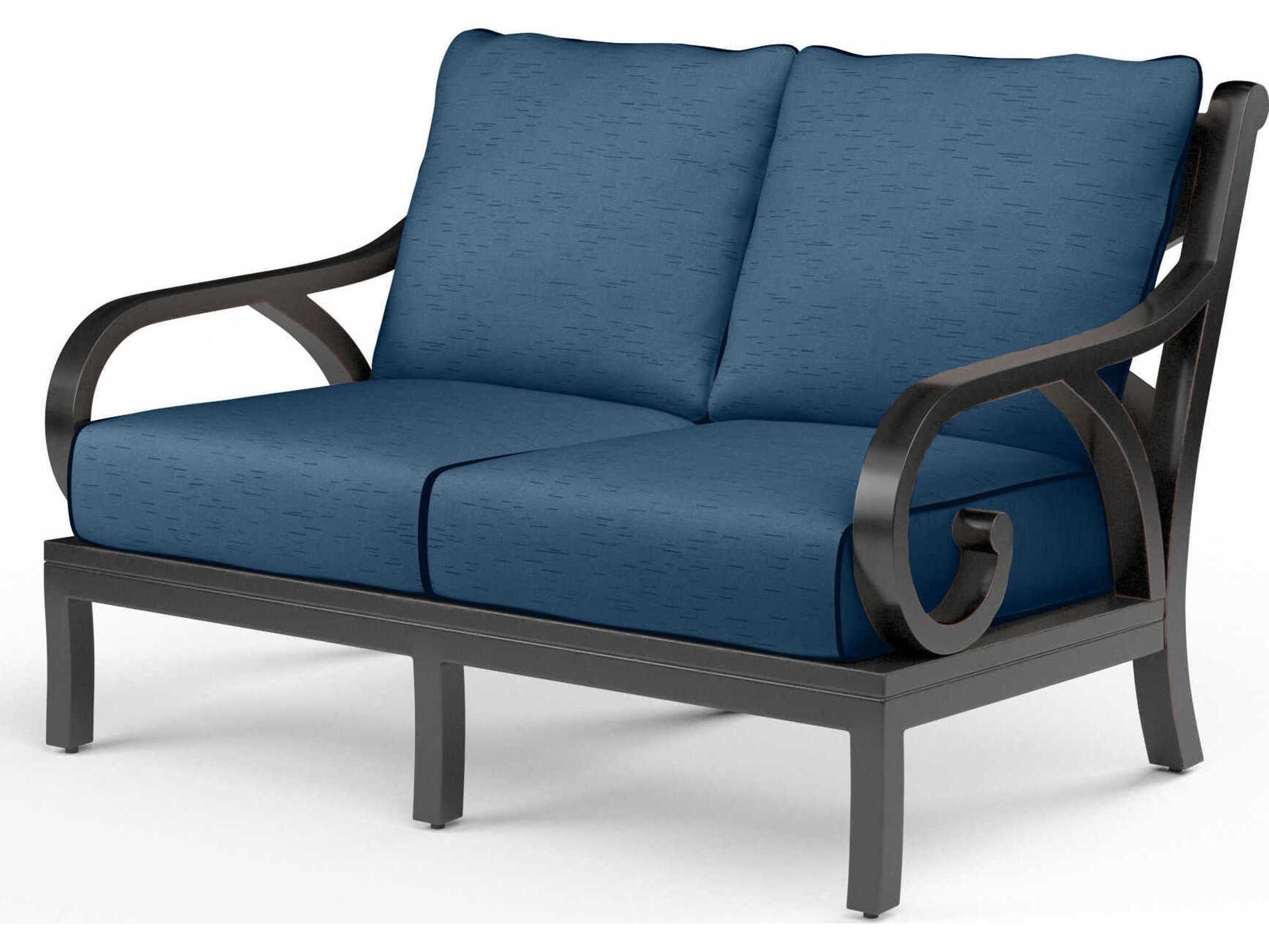 Monterey Copper Aluminum Cushion Loveseat