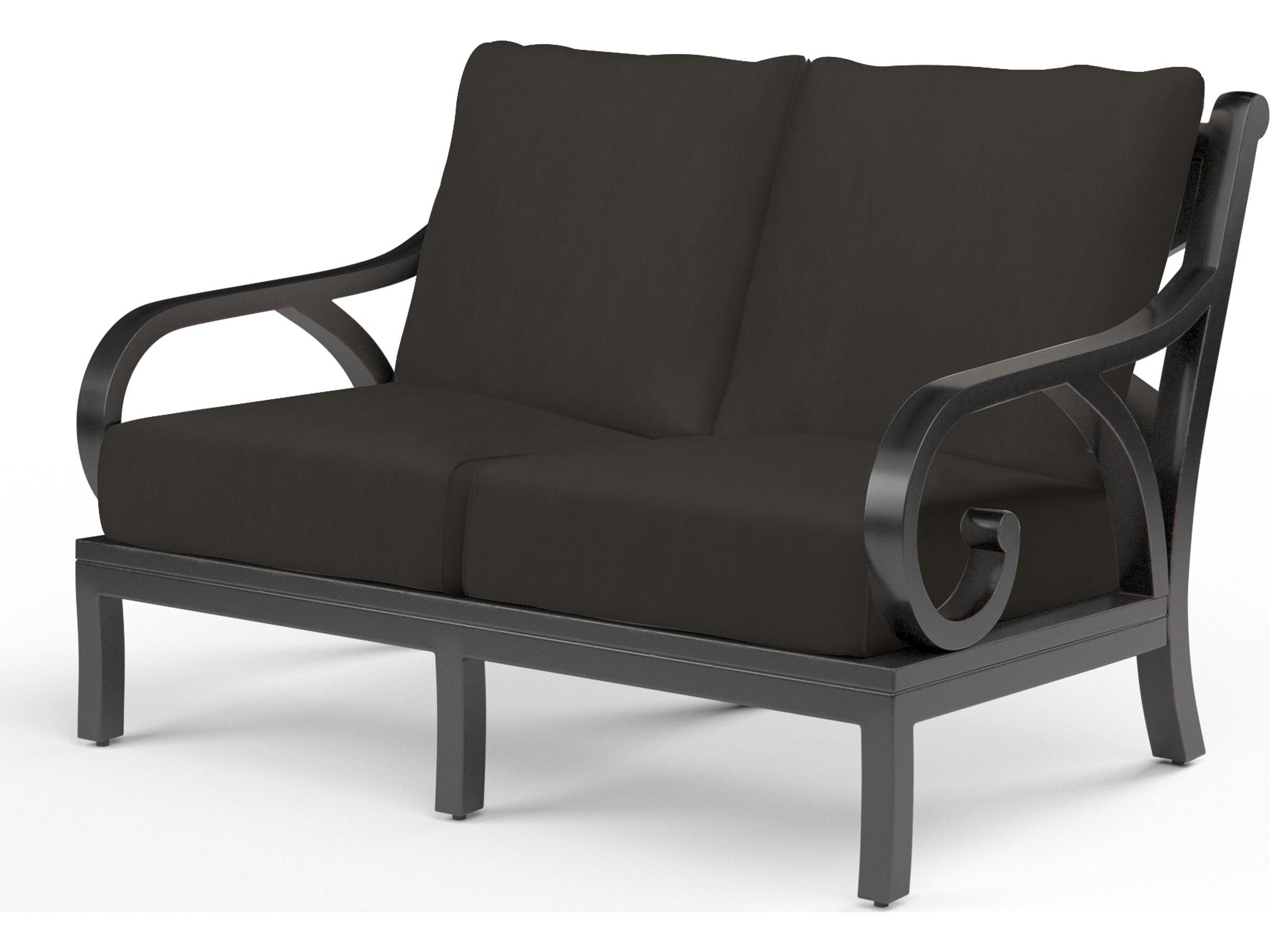 Sunset West Monterey Aluminum Outdoor Patio Loveseat