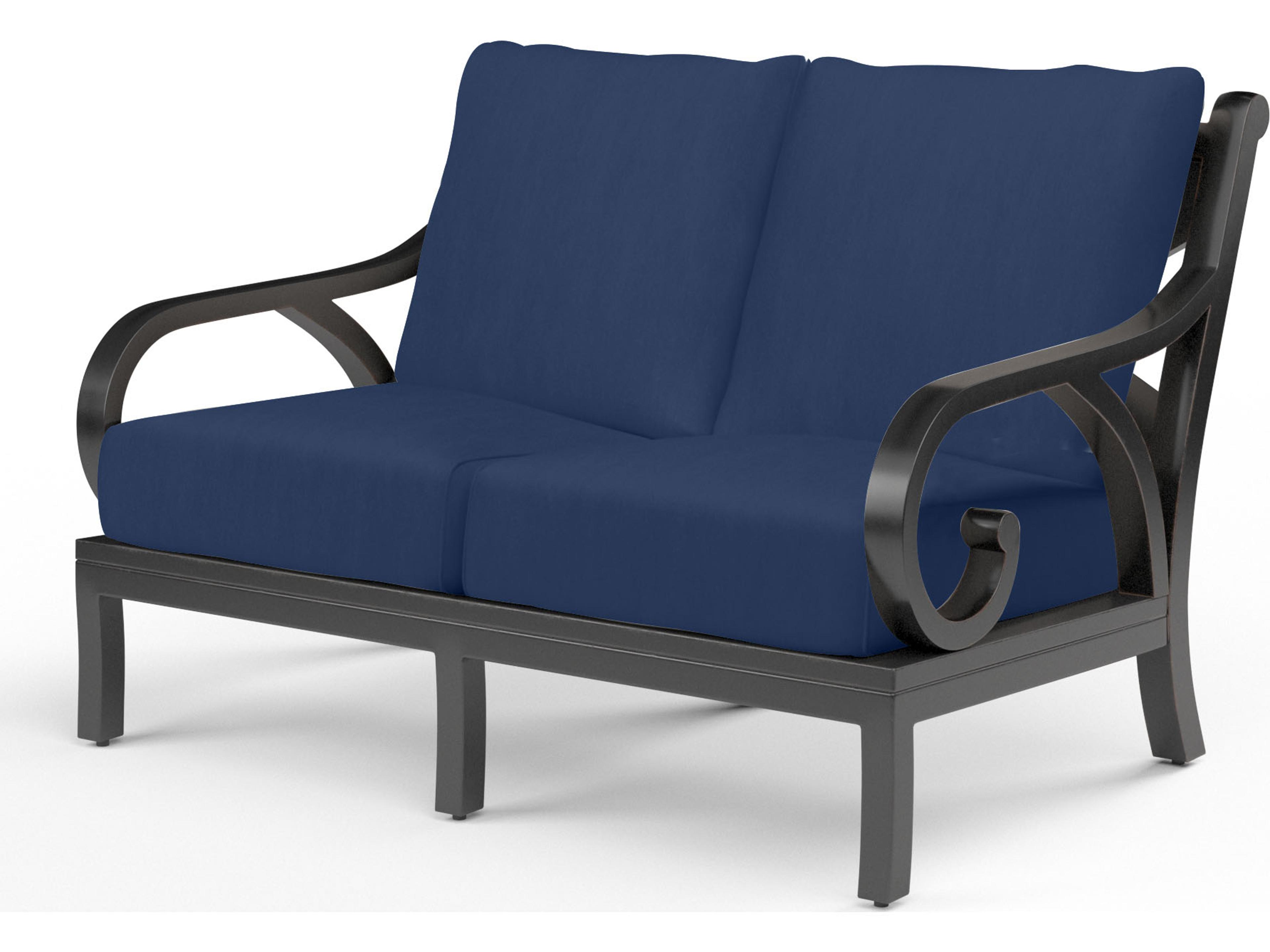 Sunset West Monterey Aluminum Outdoor Patio Loveseat