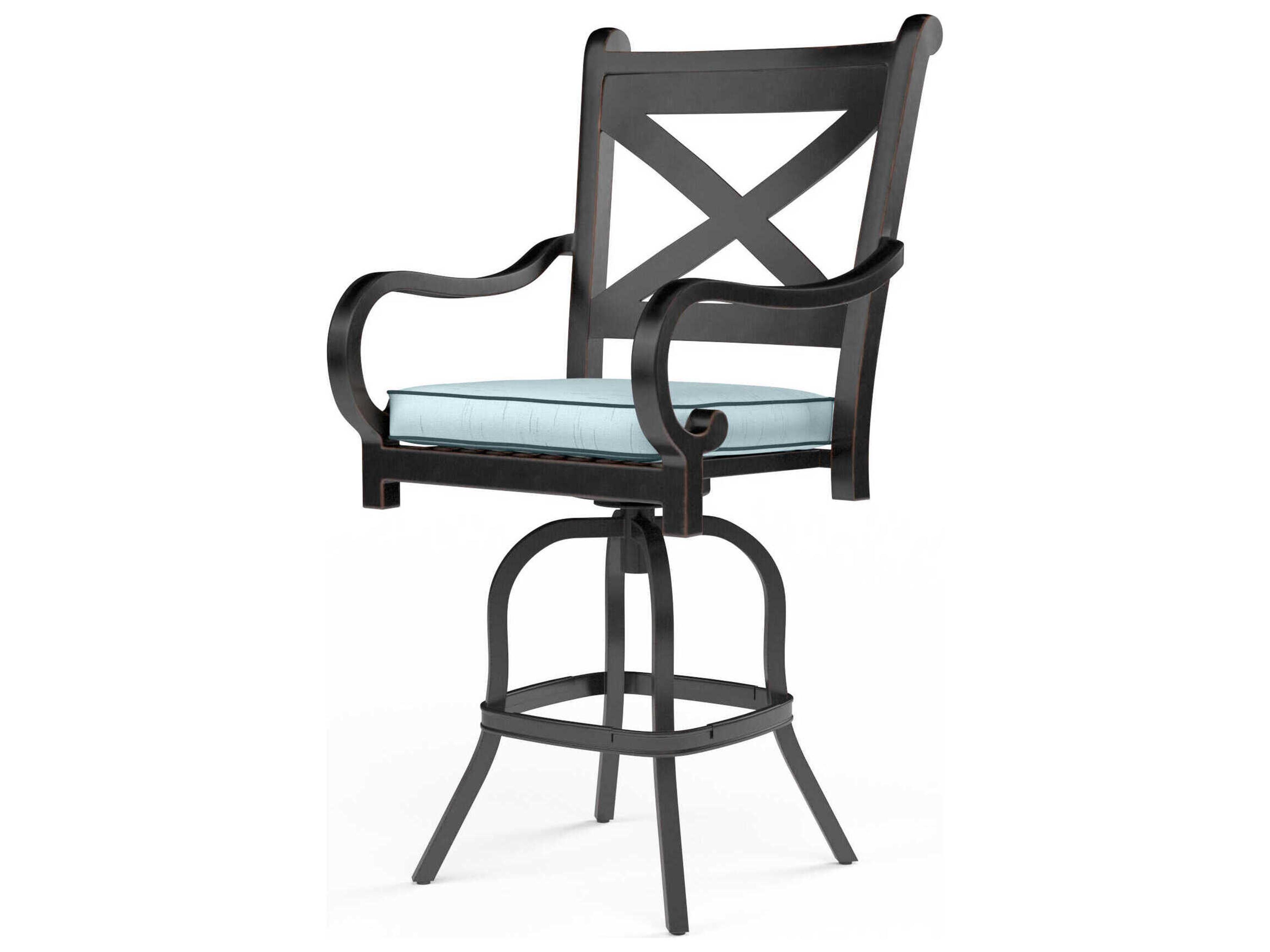 Monterey Copper Aluminum Cushion Bar Stool