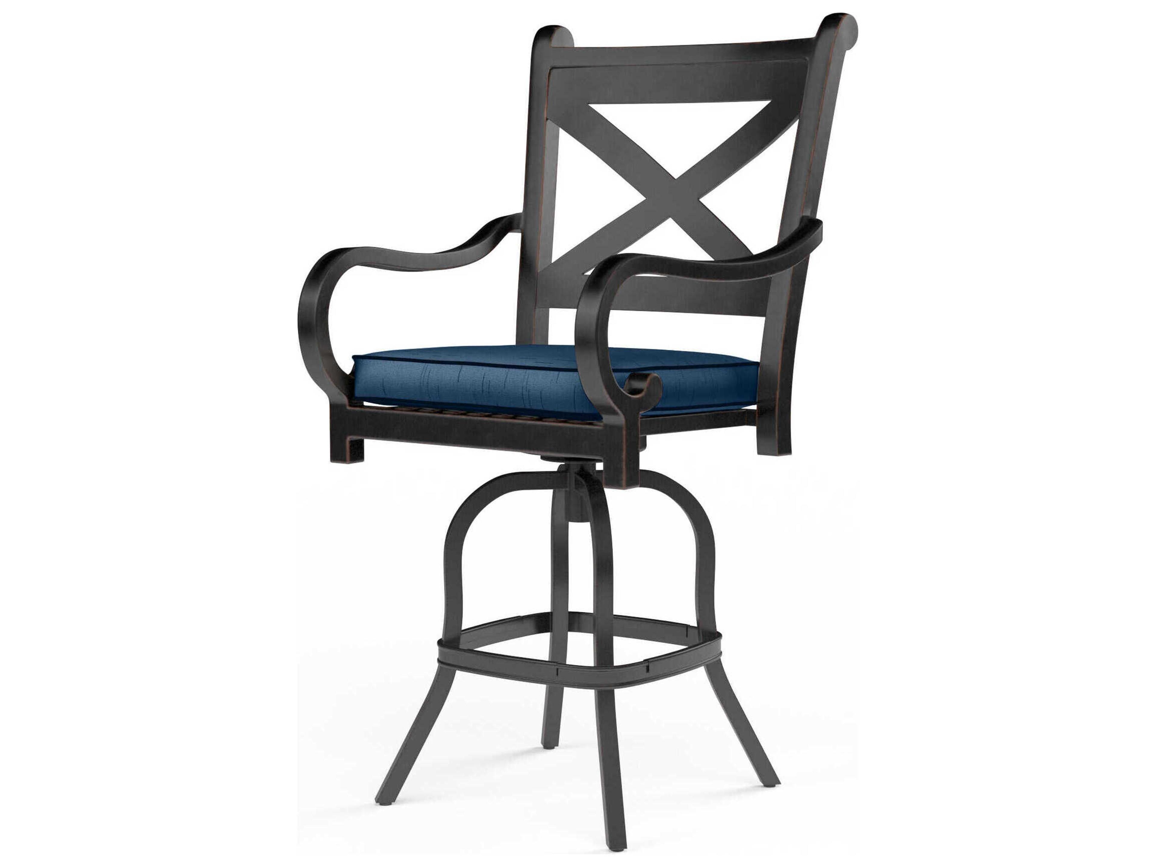 Monterey Copper Aluminum Cushion Bar Stool