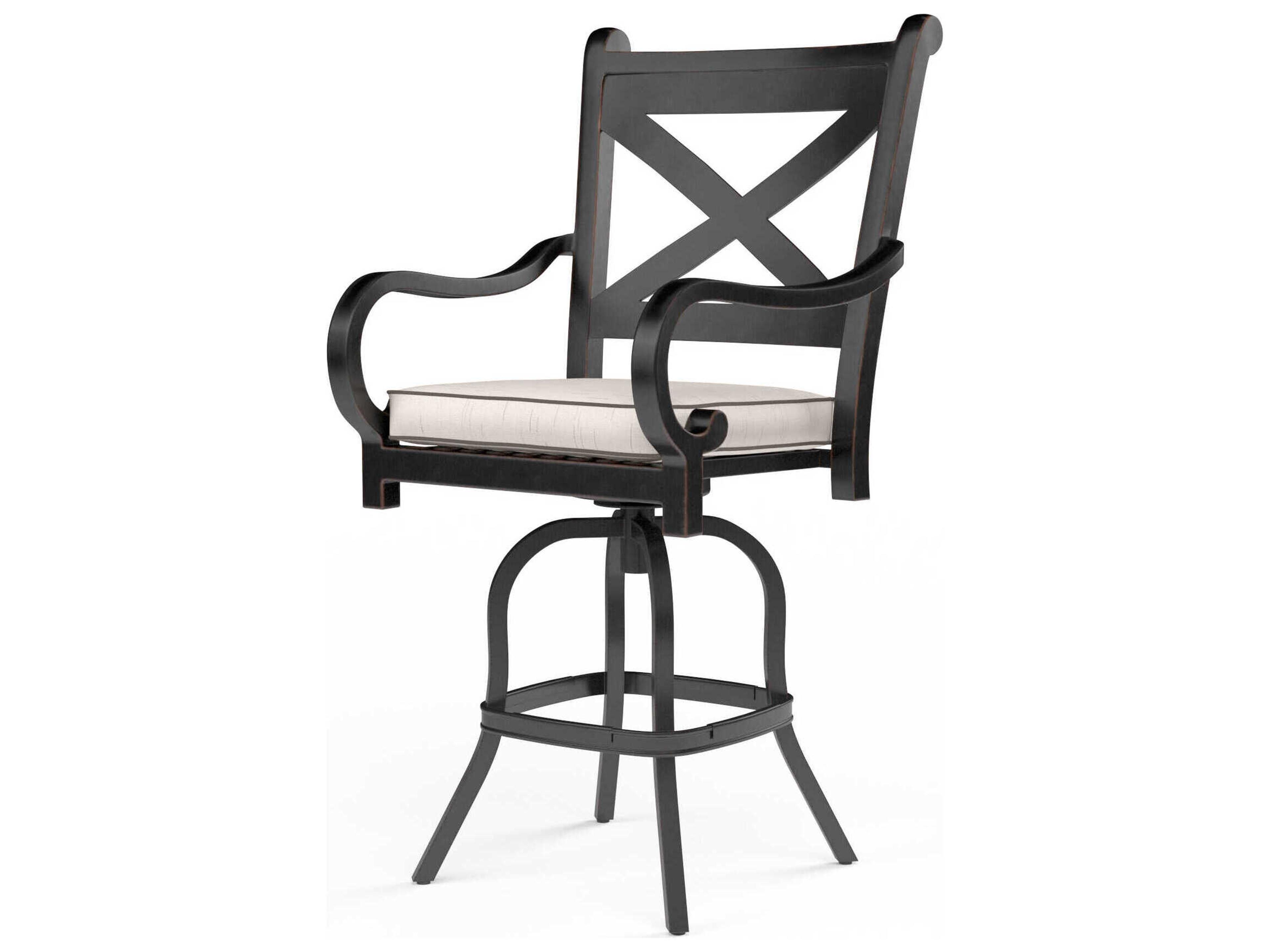 Monterey Copper Aluminum Cushion Bar Stool