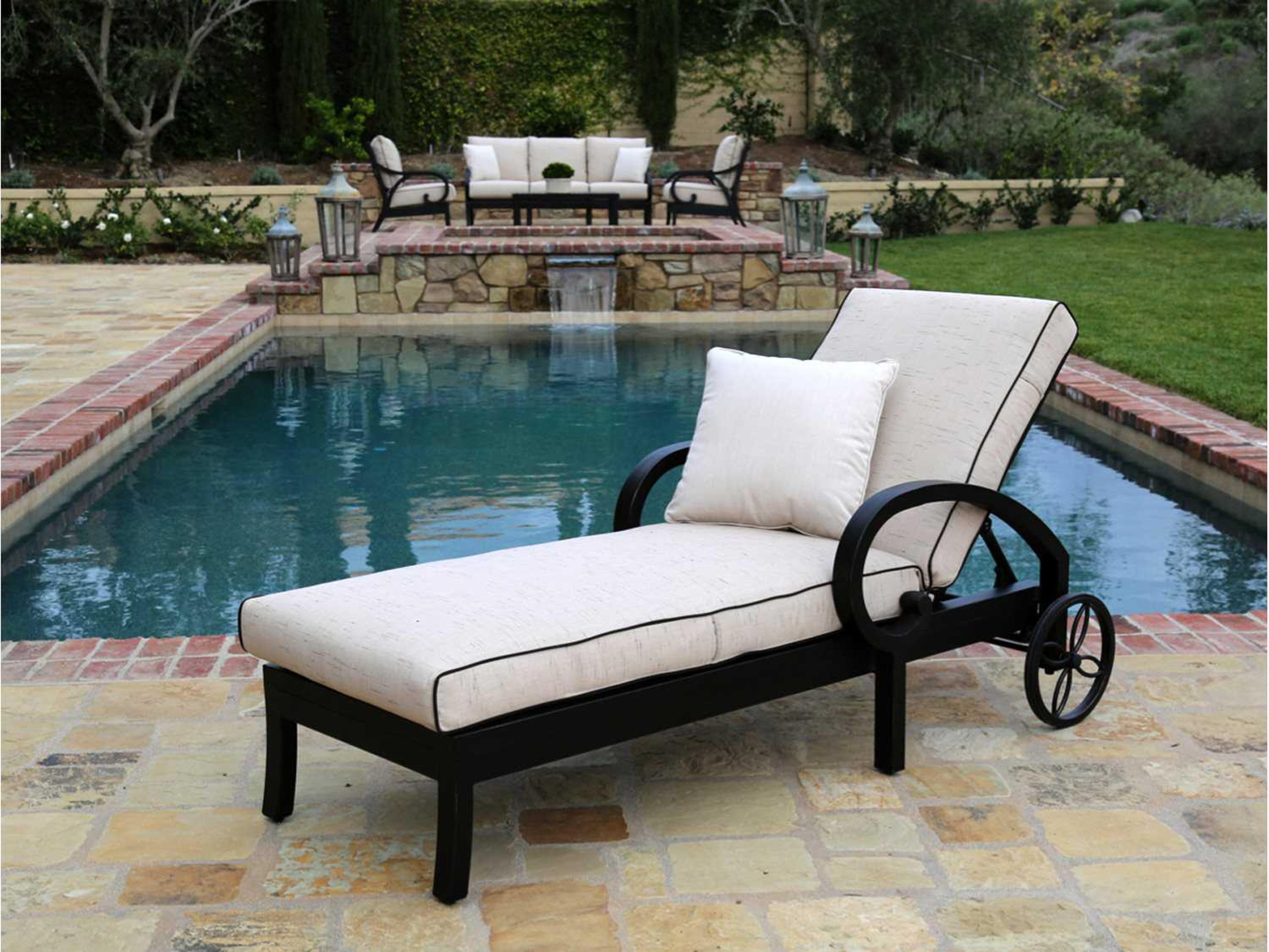 Sunset West Monterey Aluminum Cushion Chaise Lounge