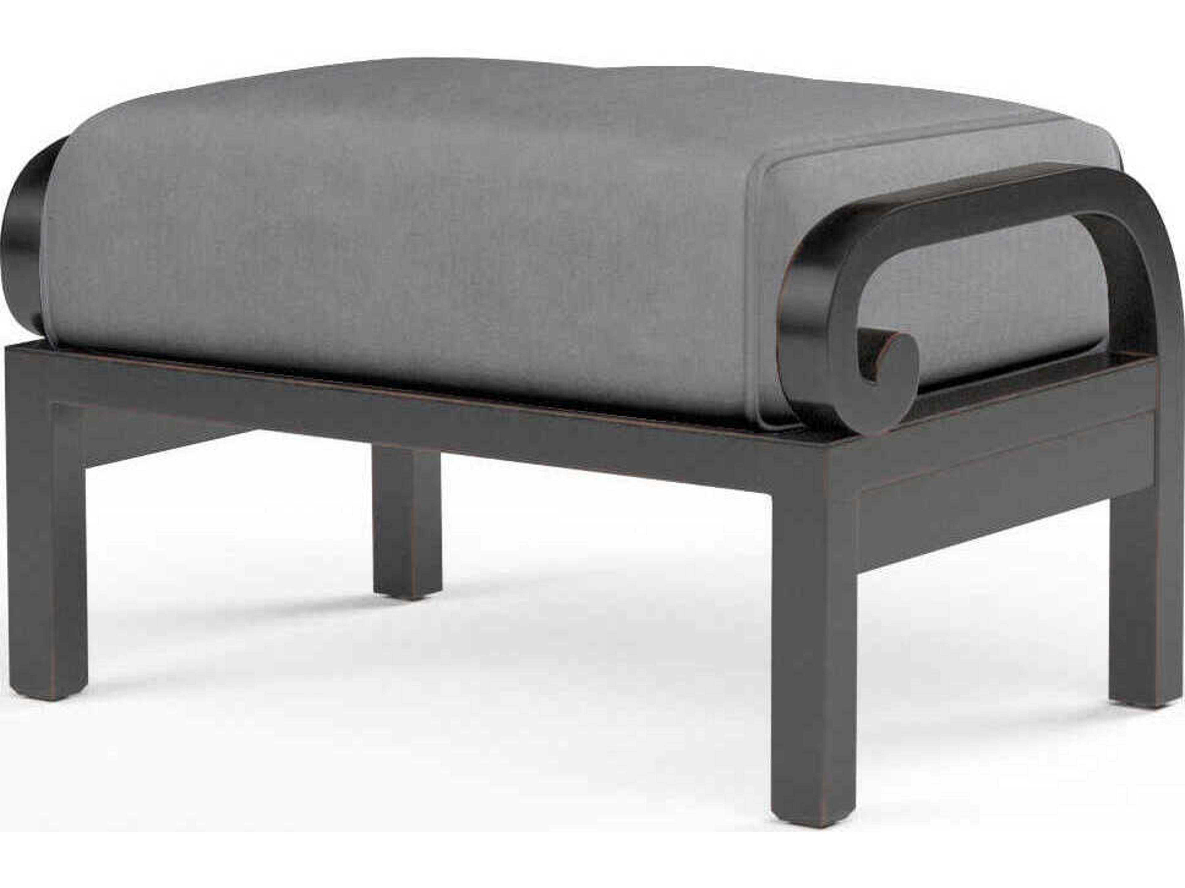 Monterey Copper Aluminum Cushion Ottoman