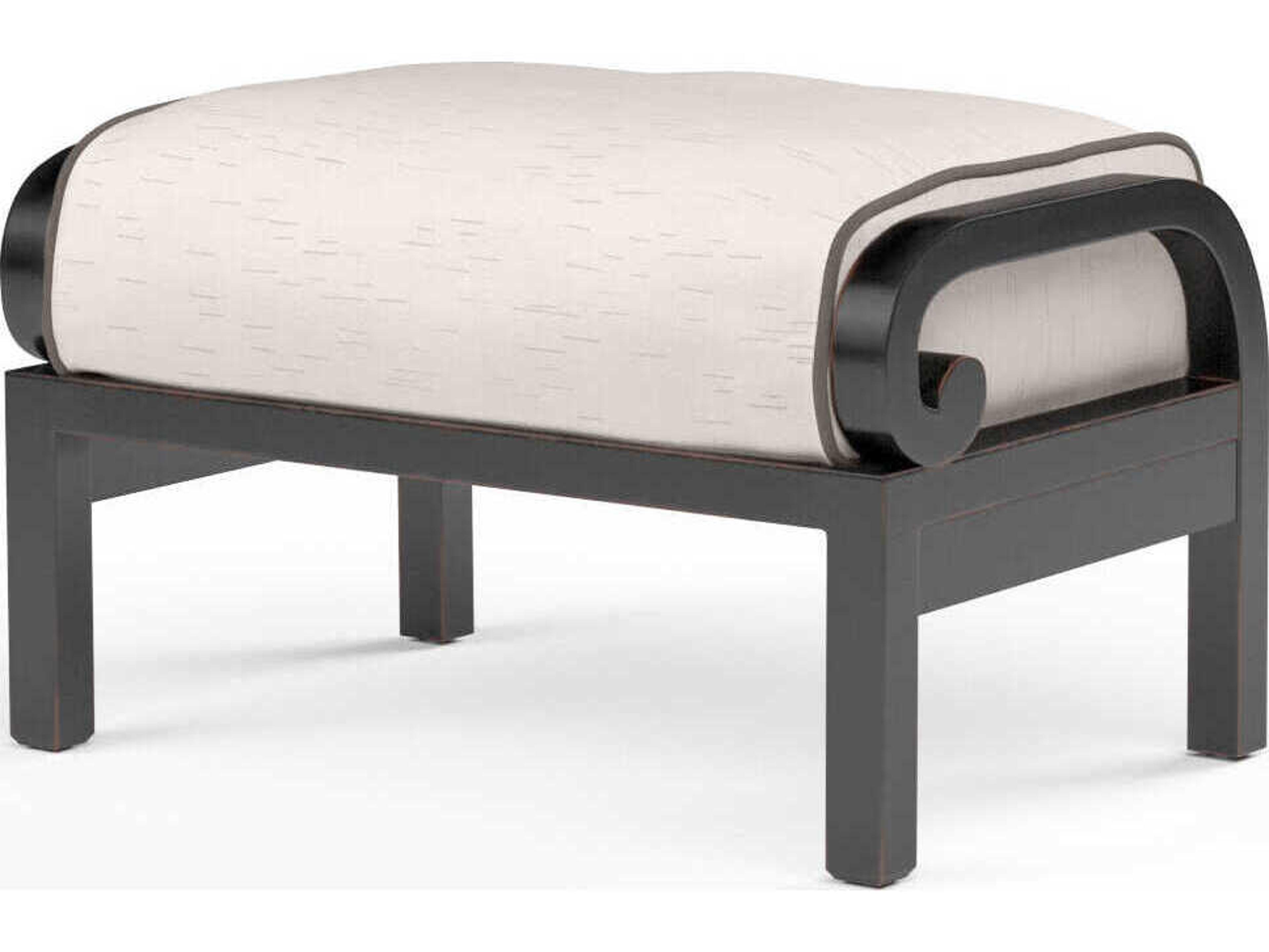 Monterey Copper Aluminum Cushion Ottoman