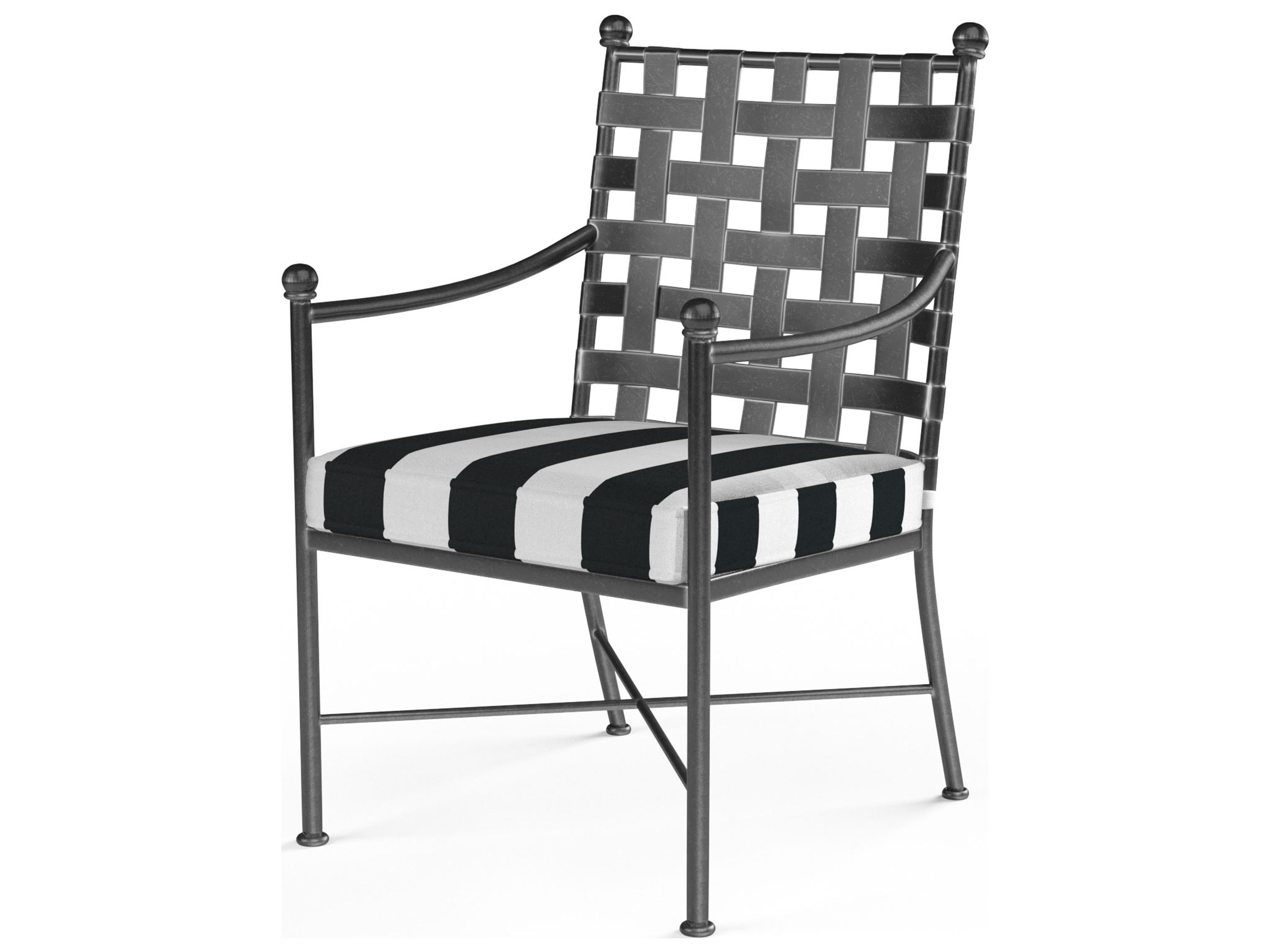 Sunset West Provence Wrought Iron Outdoor Patio Dining Chair