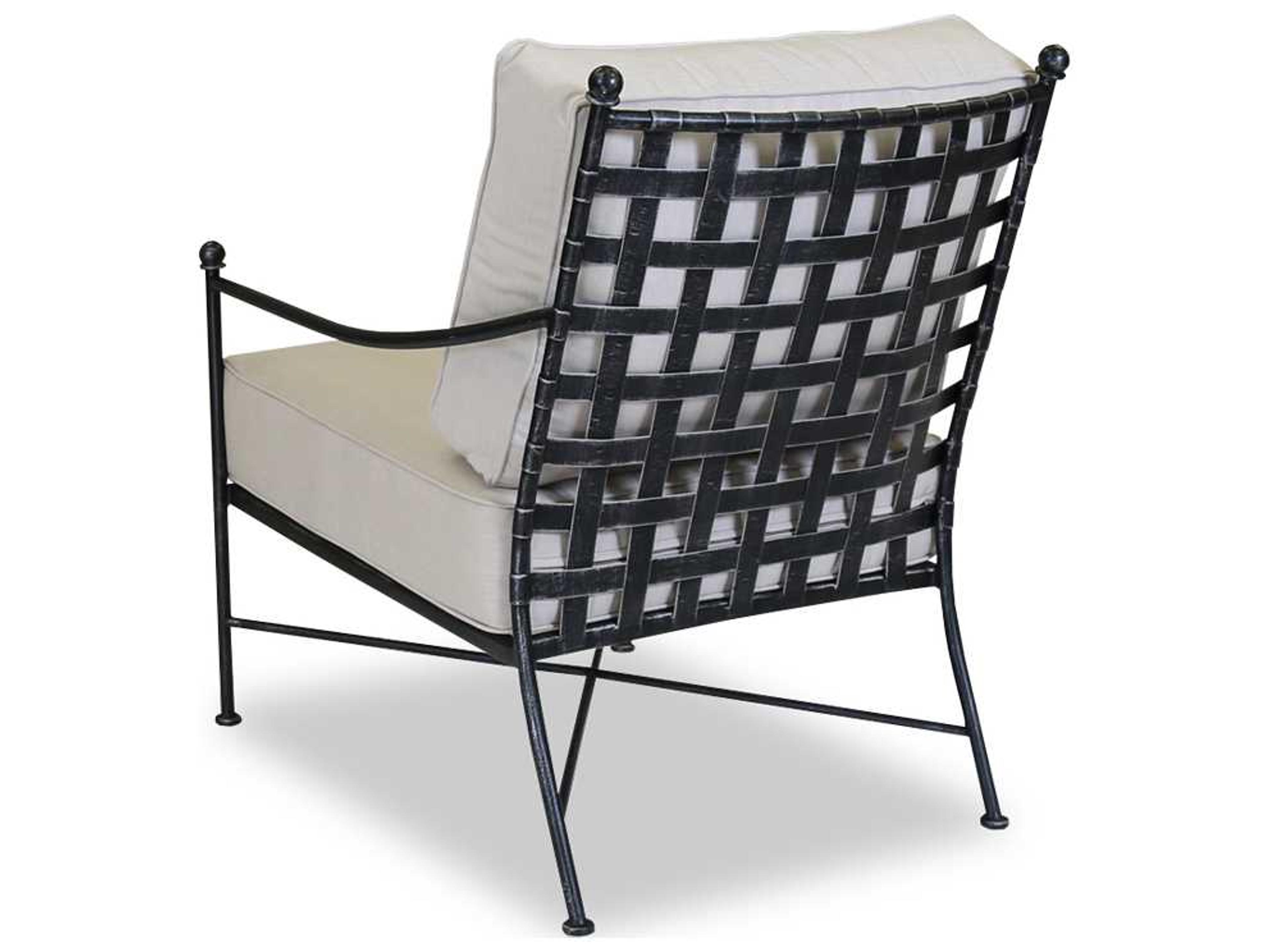 Sunset West Provence Wrought Iron Cushion Lounge Chair