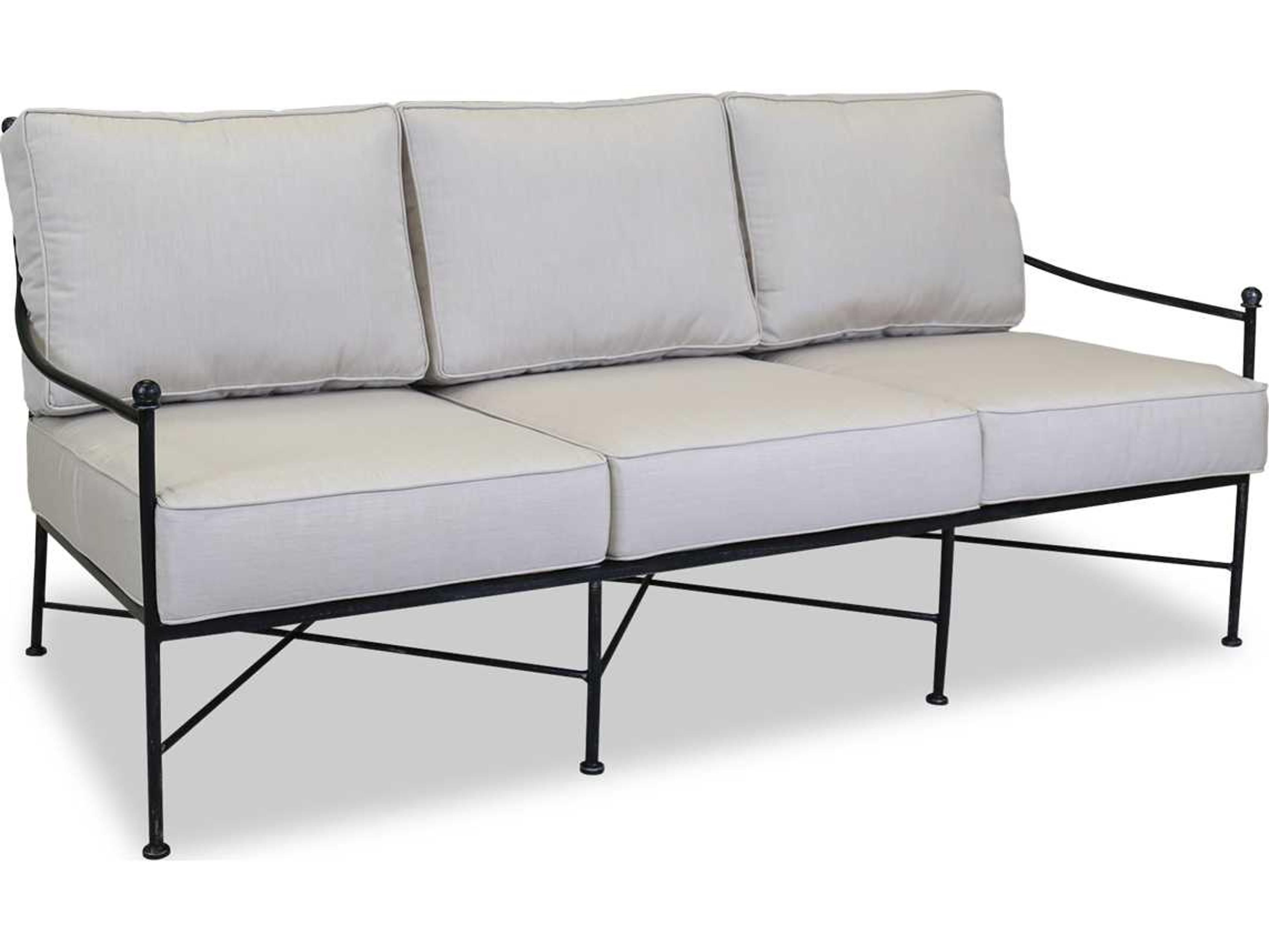 Sunset West Provence Wrought Iron Cushion Sofa