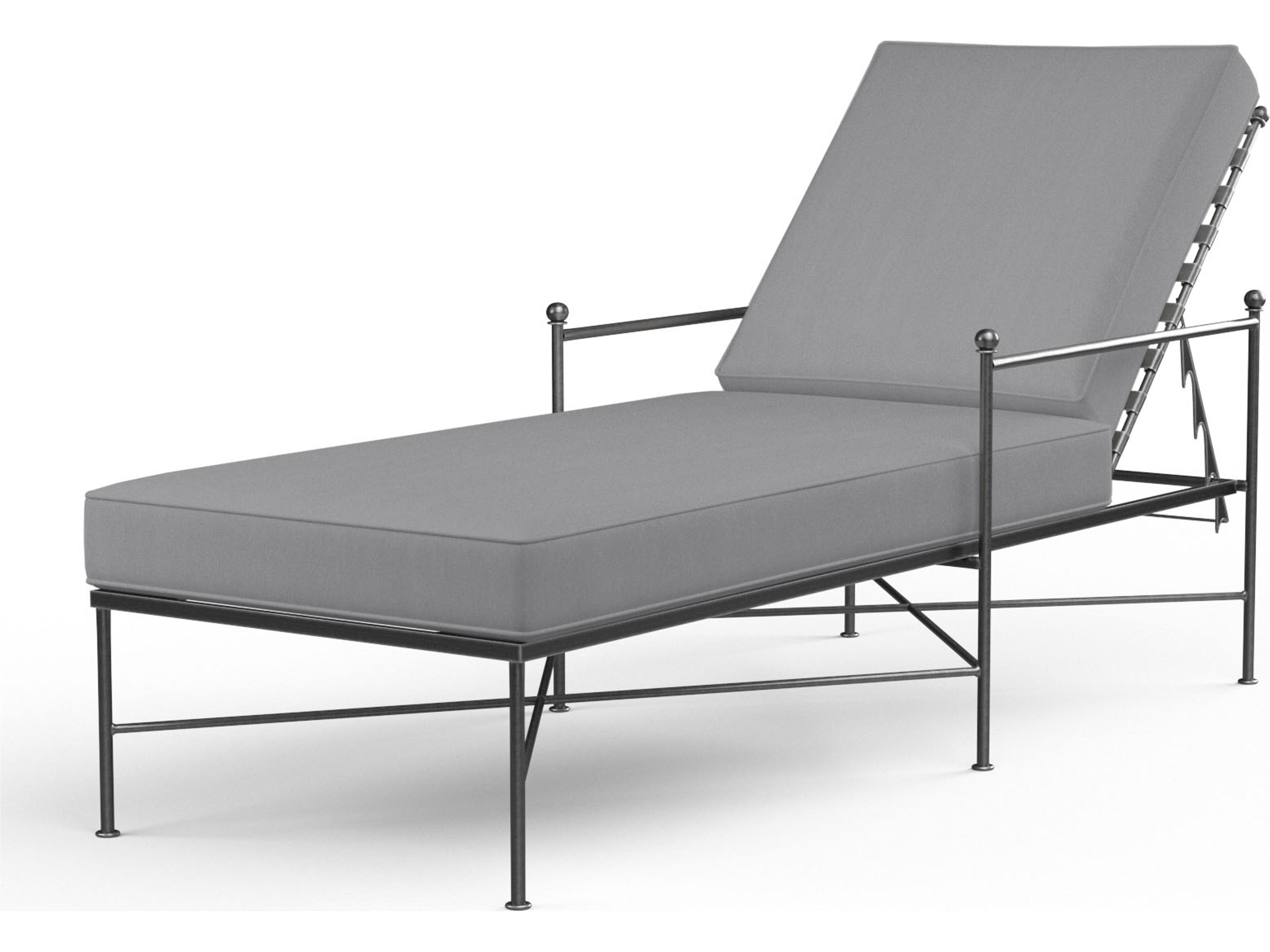 Sunset West Provence Wrought Iron Outdoor Chaise