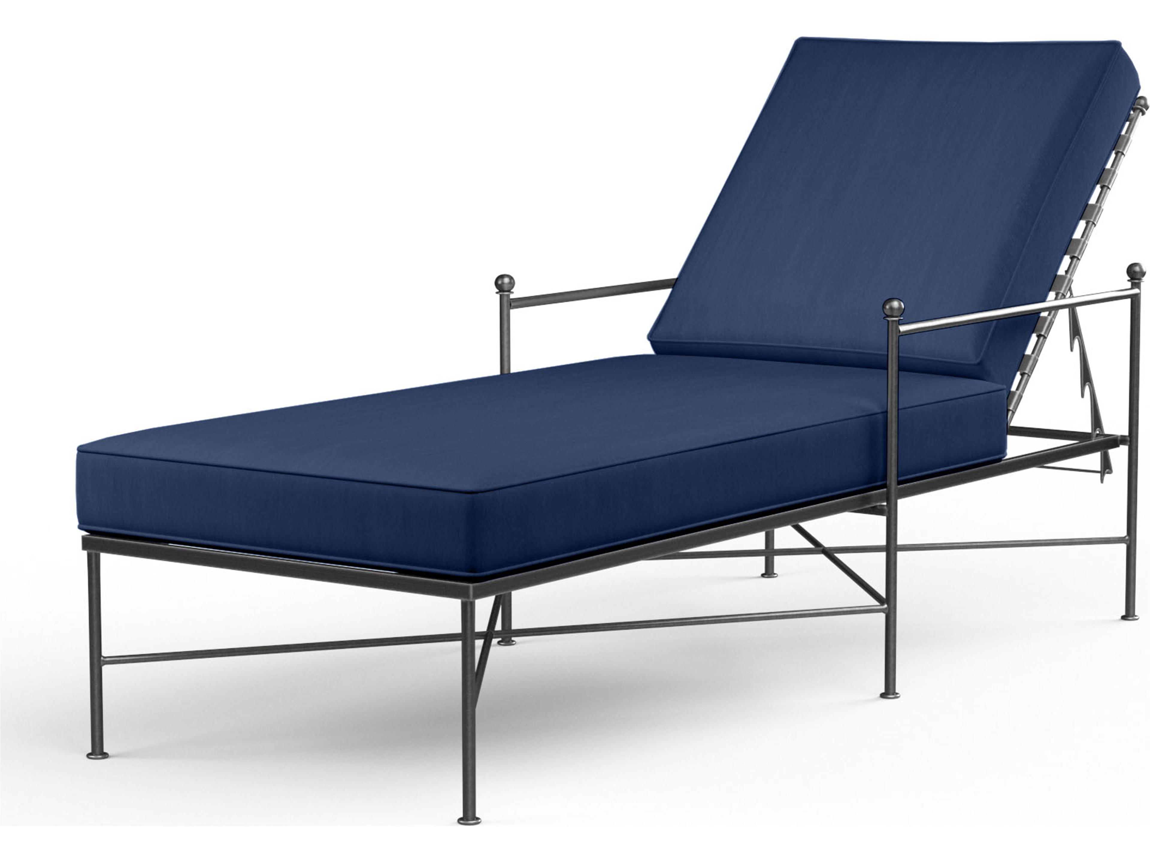 Sunset West Provence Wrought Iron Outdoor Chaise