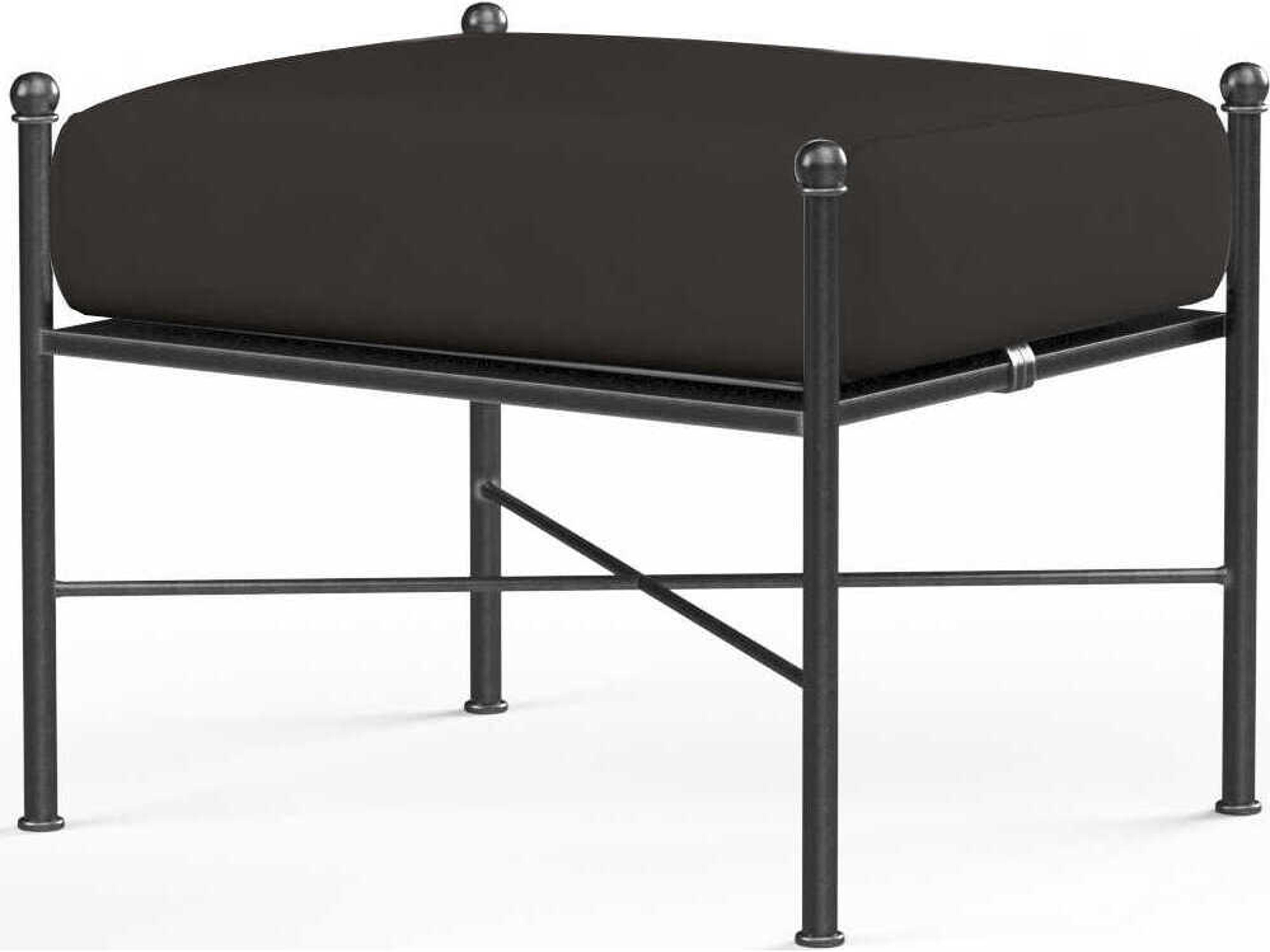 Provence Ottoman in Pewter Wrought Iron