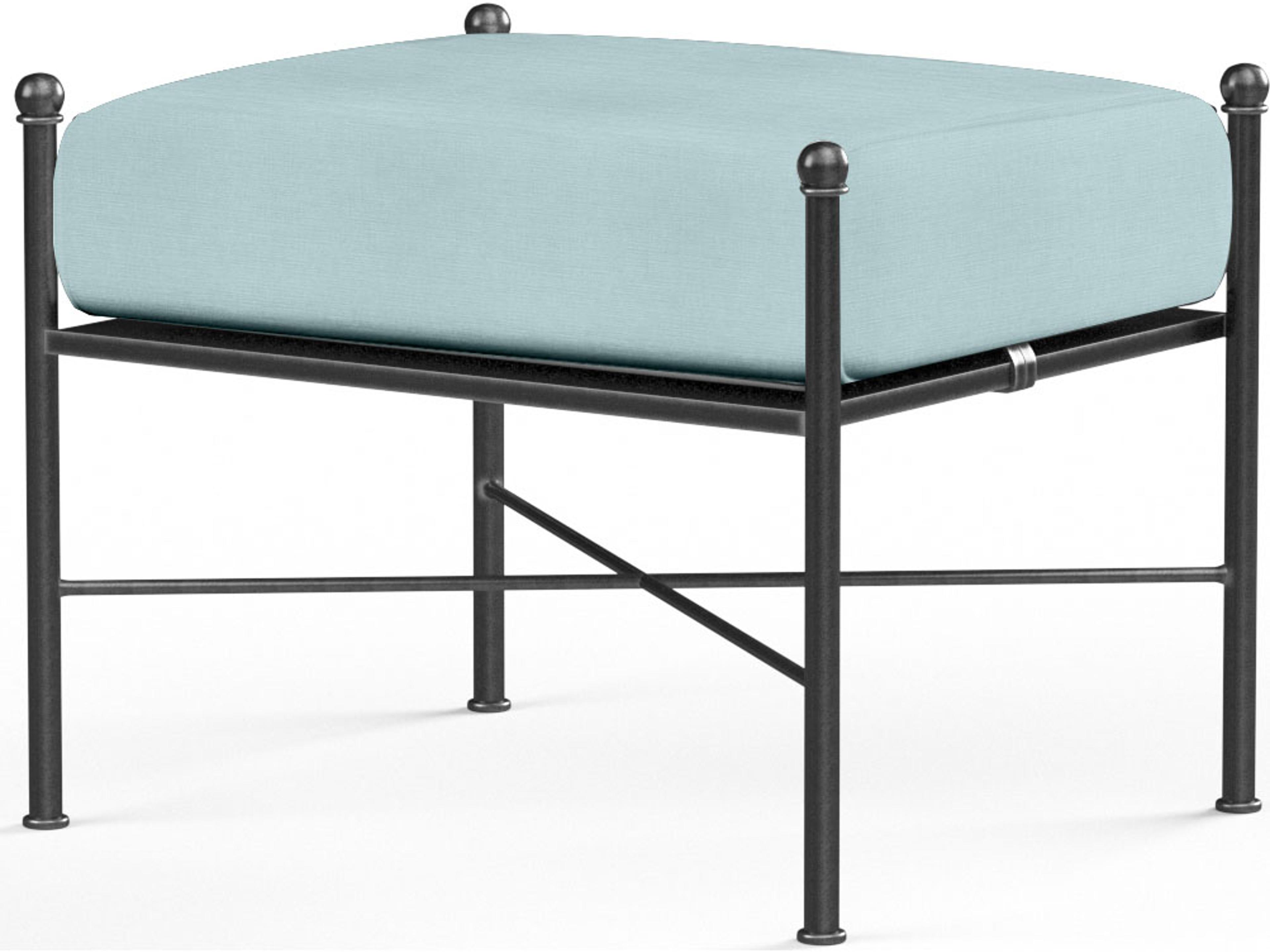 Sunset West Provence Wrought Iron Patio Ottoman