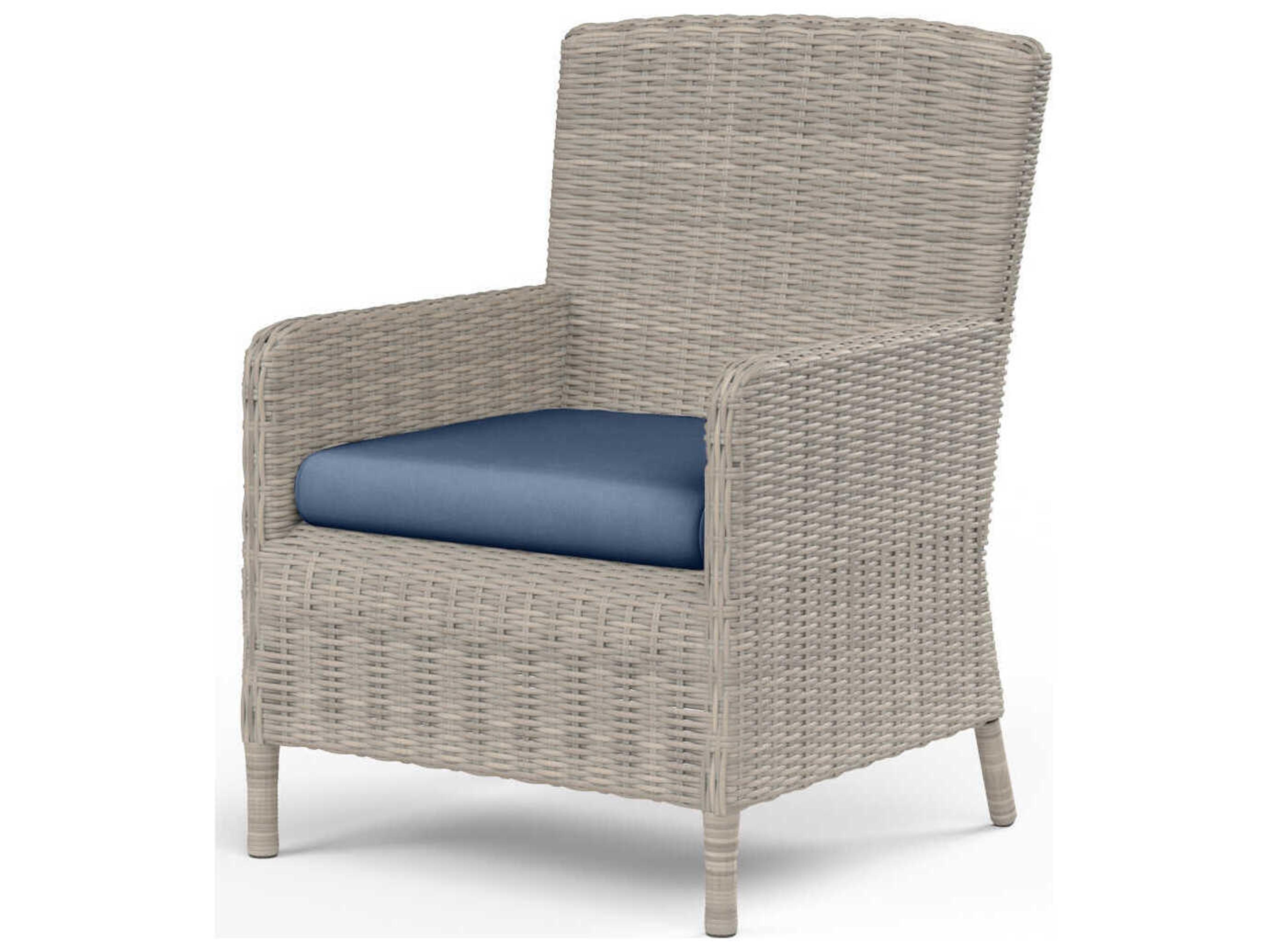 Manhattan Gray Wicker Cushion Dining Chair