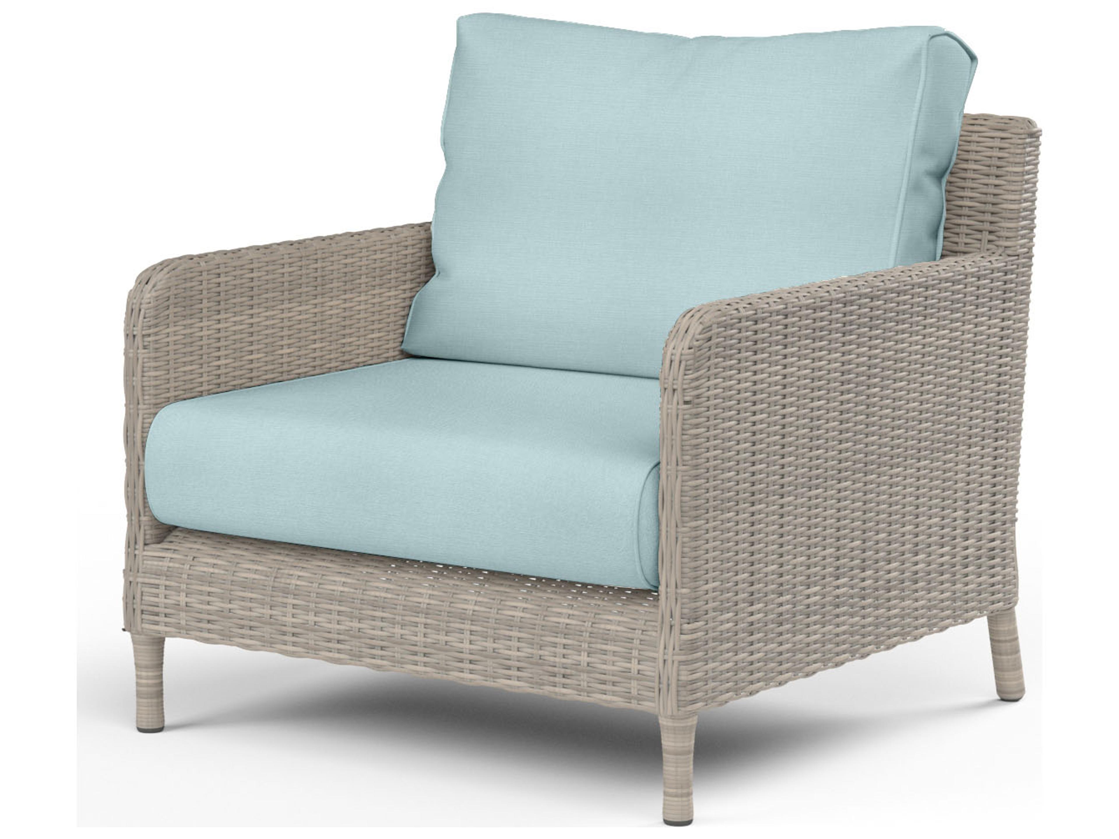 Sunset West Manhattan Wicker Outdoor Patio Club Chair