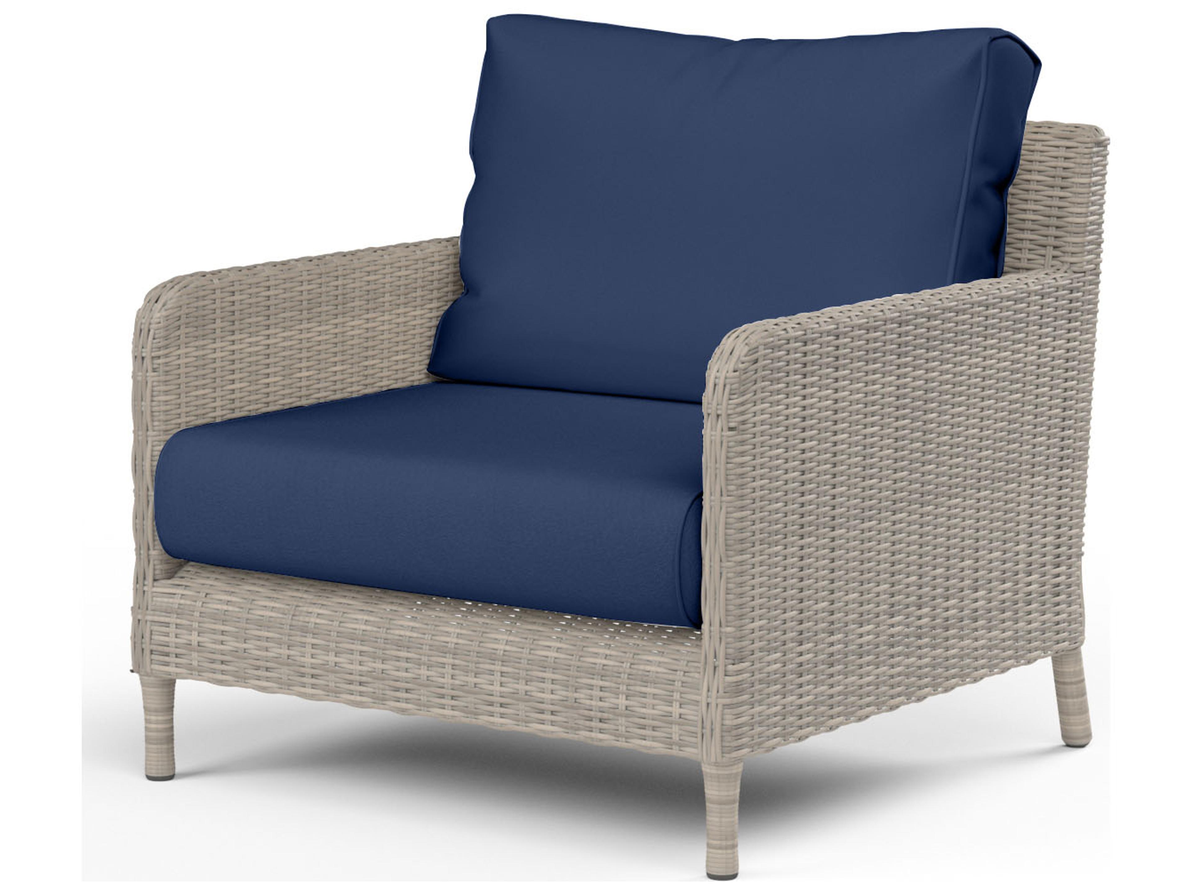 Sunset West Manhattan Wicker Outdoor Patio Club Chair