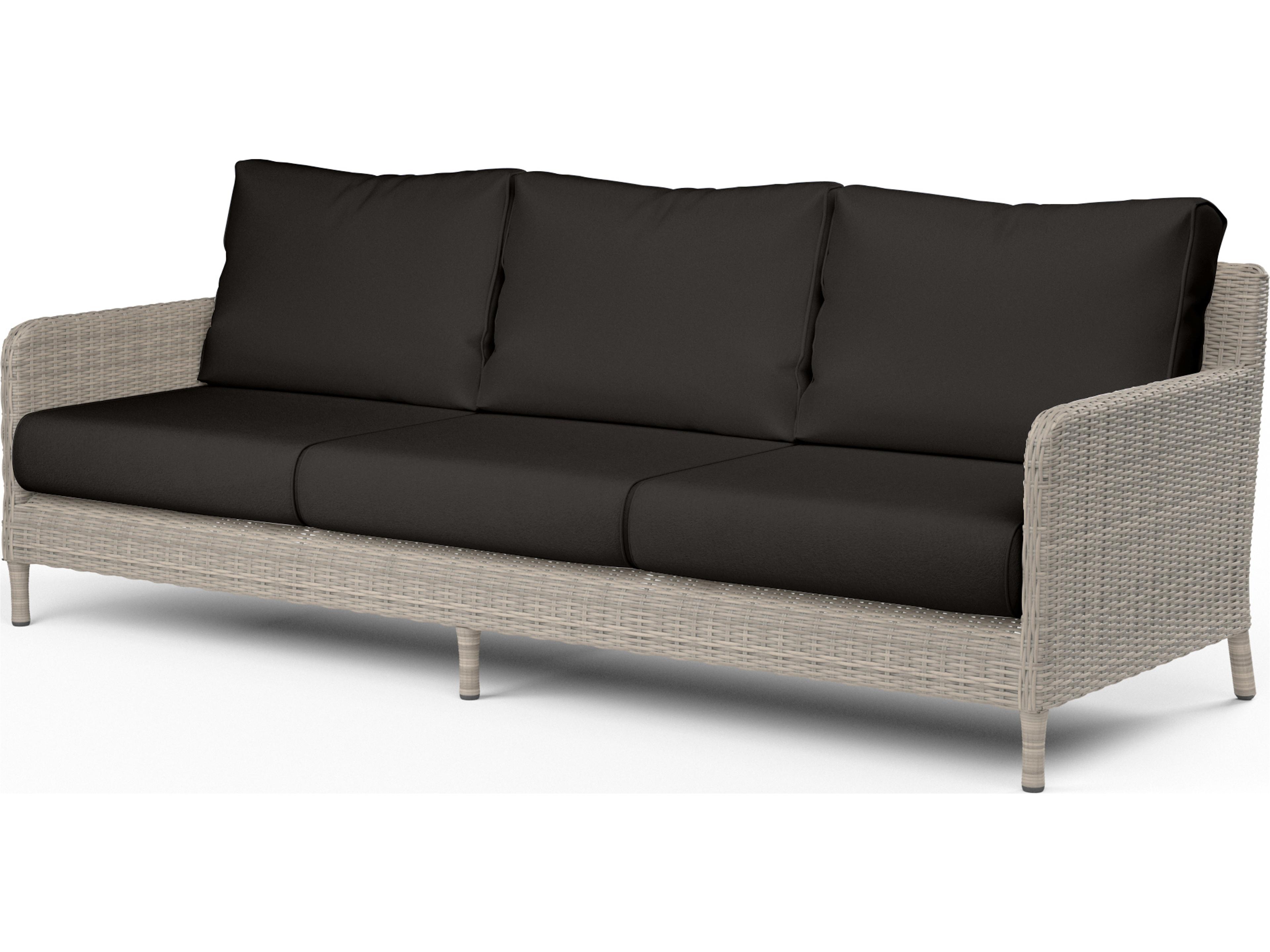Sunset West Manhattan Wicker Outdoor Patio Sofa