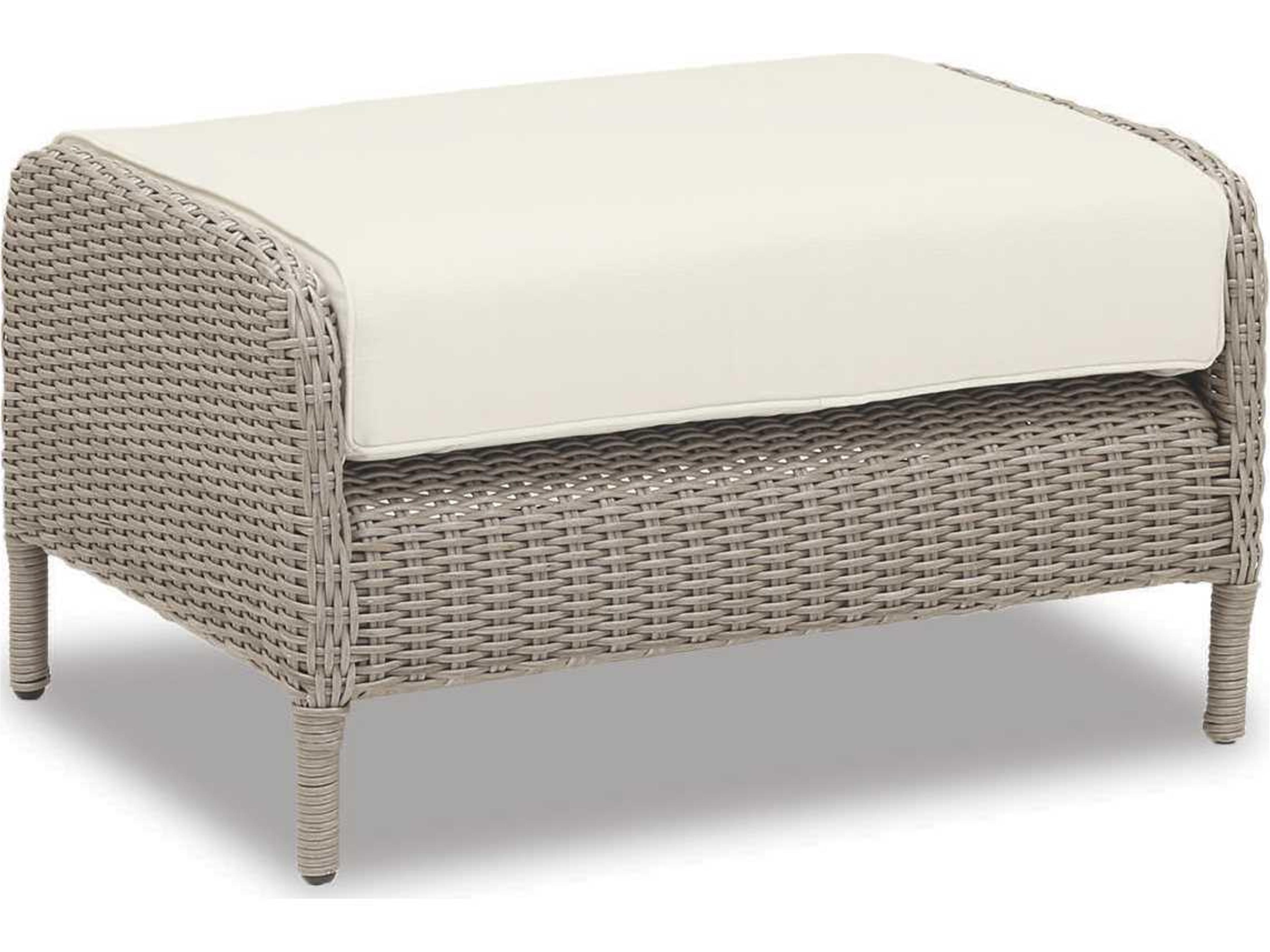 Manhattan Wicker Cushion Ottoman