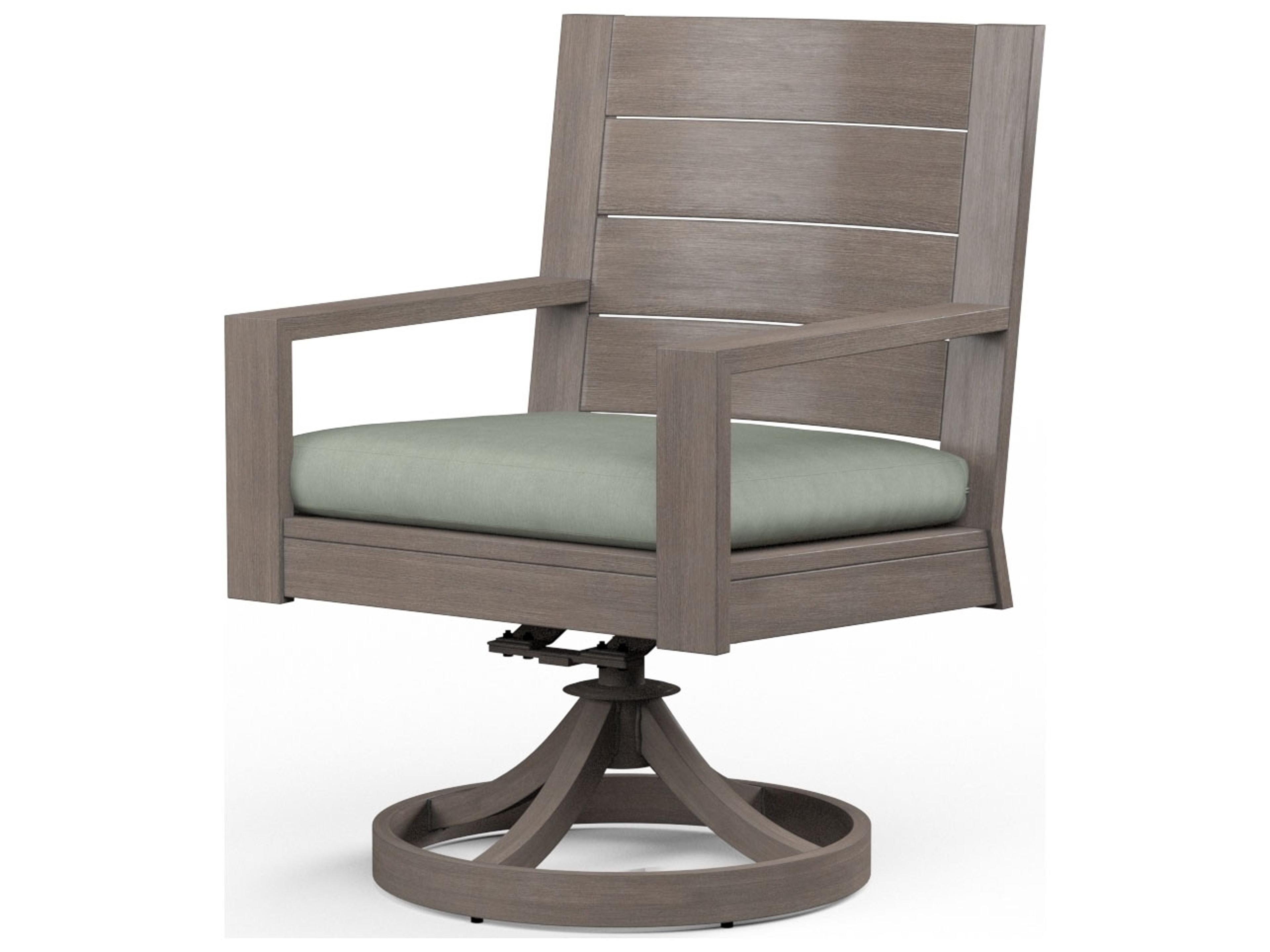 Sunset West Laguna Aluminum Swivel Patio Dining Chair