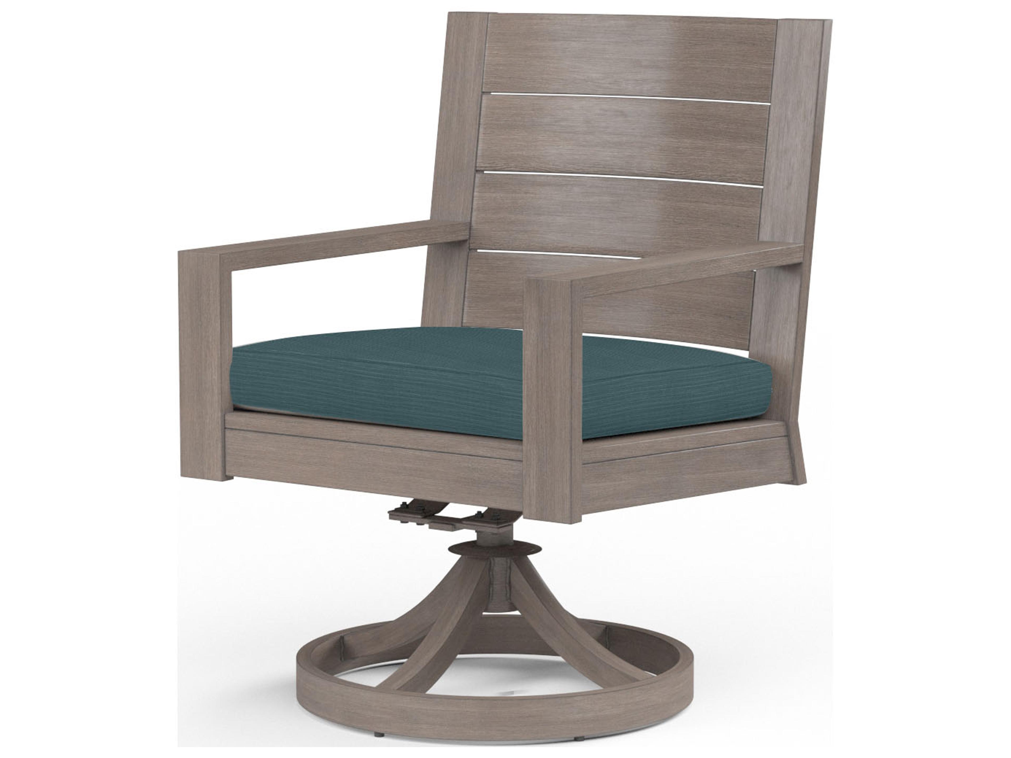 Sunset West Laguna Aluminum Swivel Patio Dining Chair