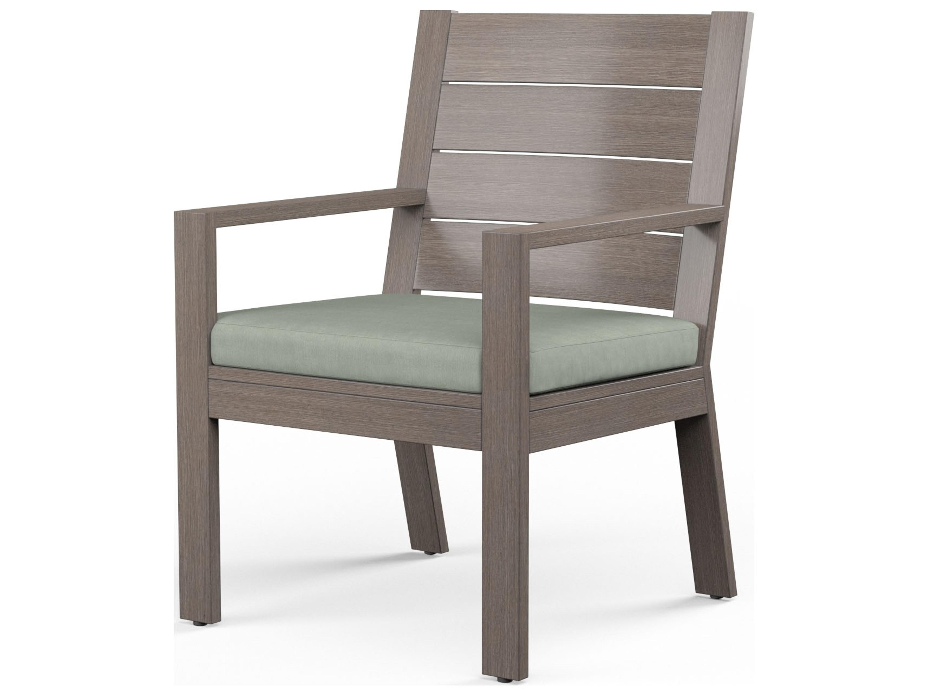 Laguna Outdoor Sectional Hand-Brushed Driftwood Aluminum
