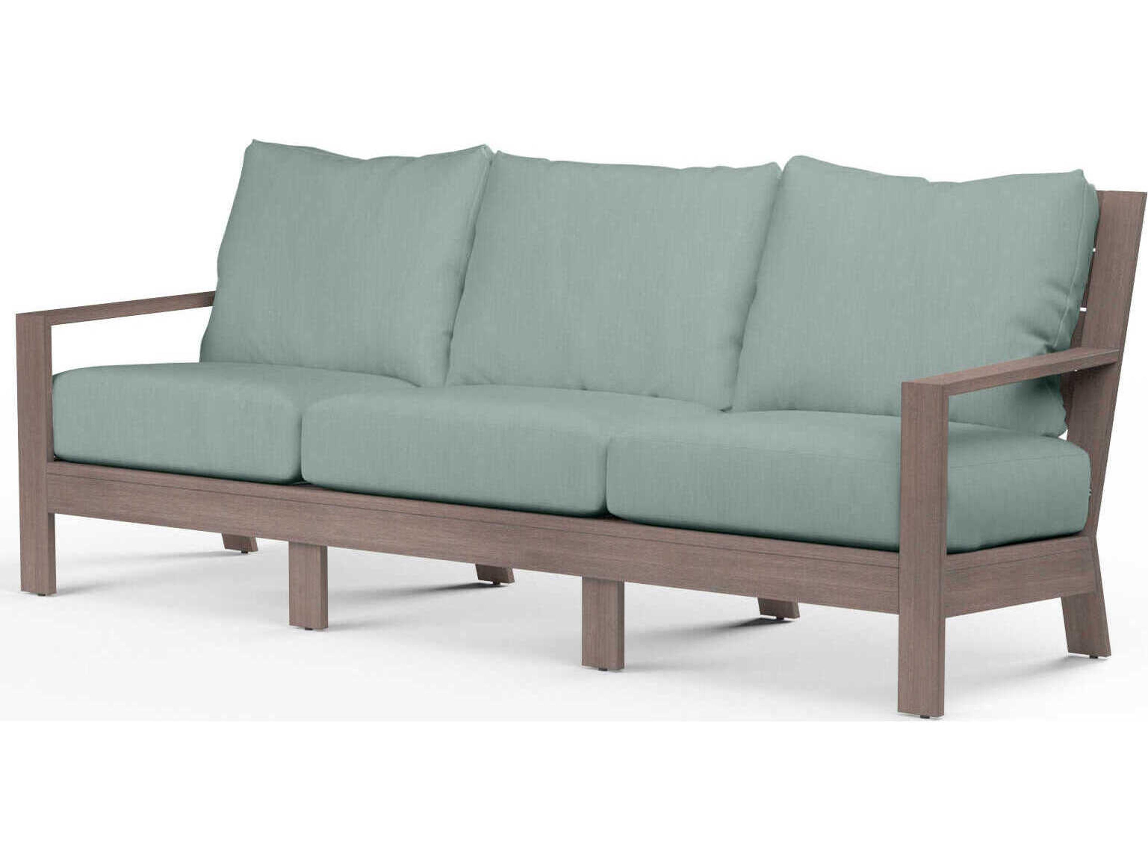 Laguna Driftwood Aluminum Cushion Sofa