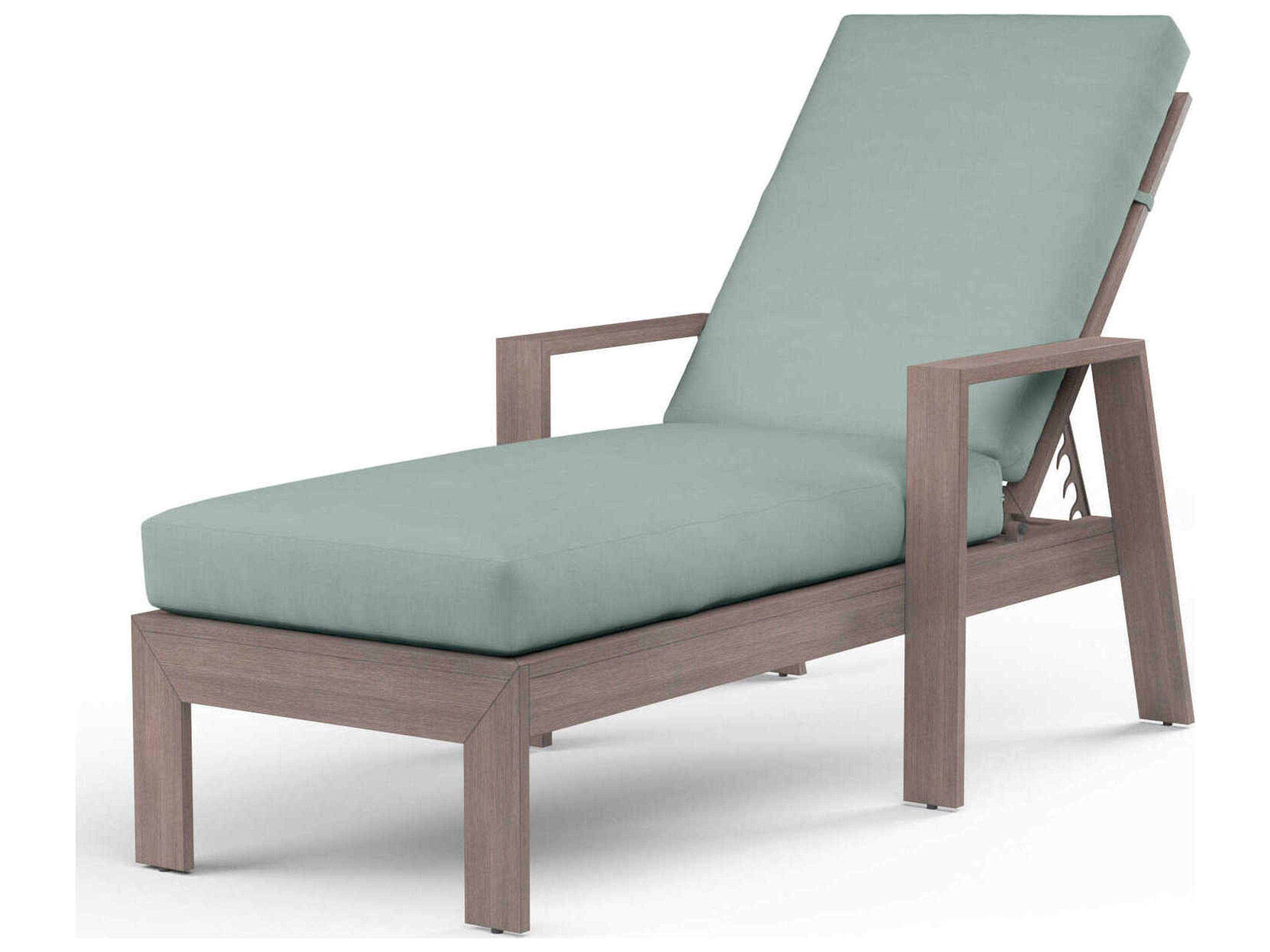 Laguna Driftwood Aluminum Cushion Chaise Lounge