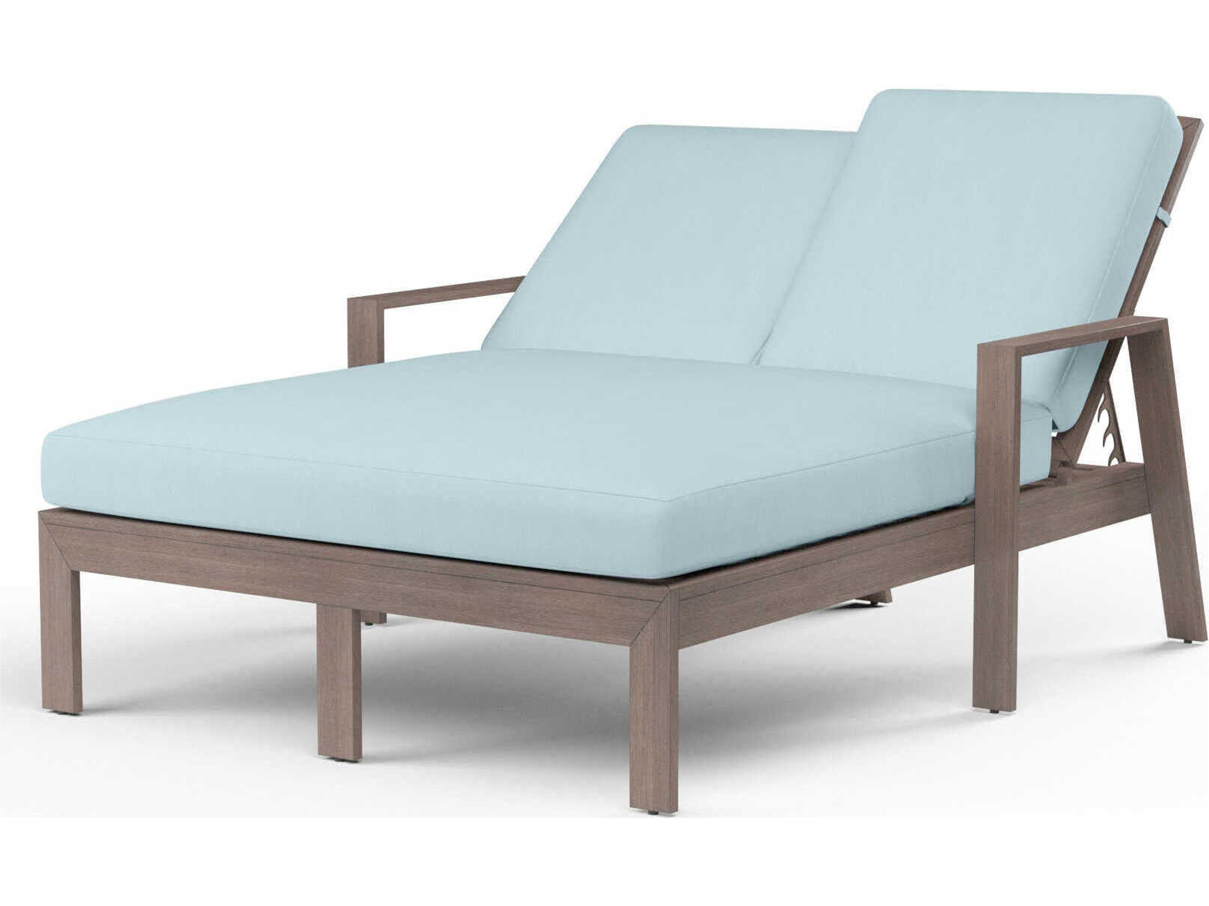 Laguna Driftwood Aluminum Cushion Chaise Lounge