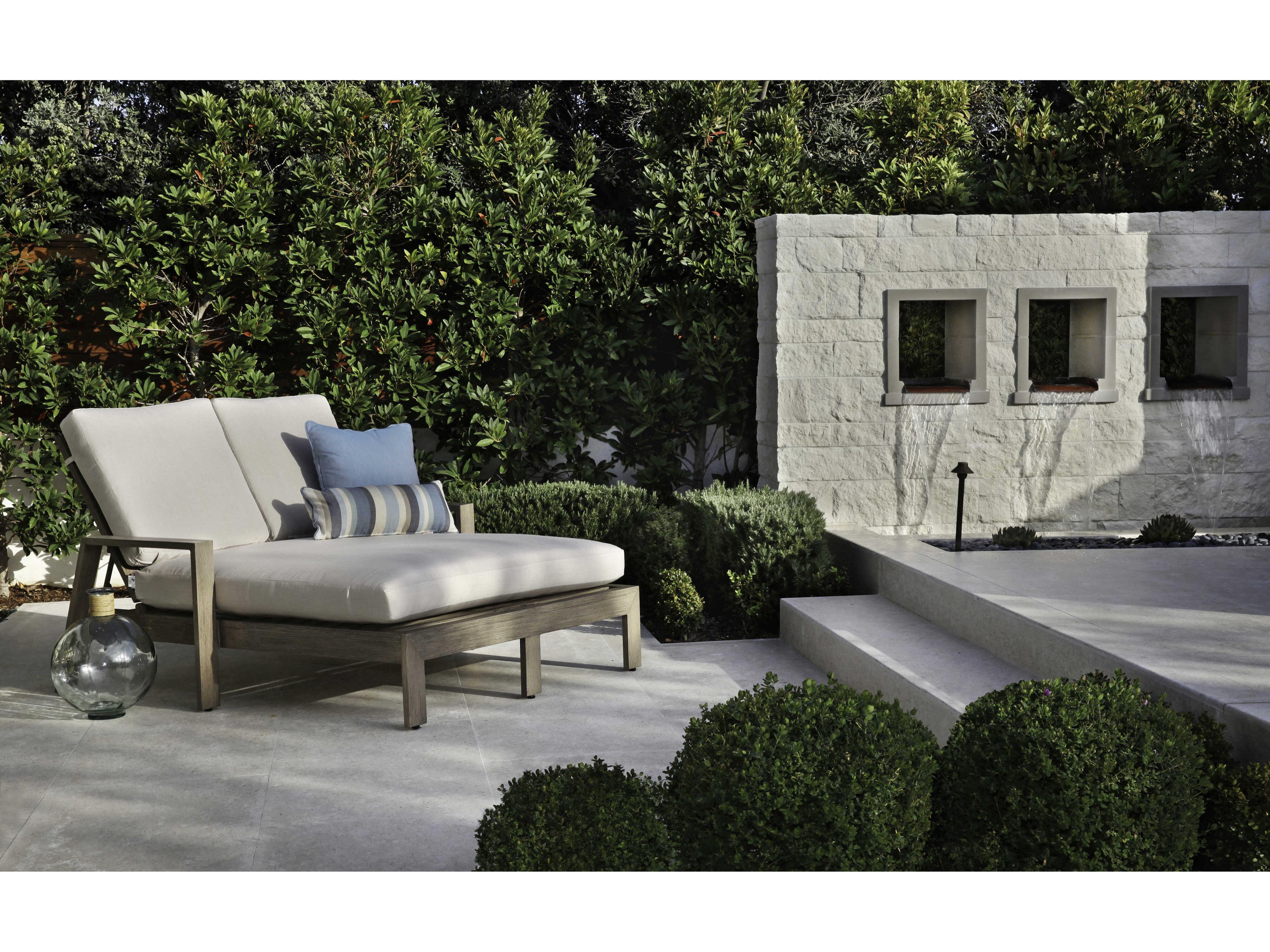 Sunset West Laguna Driftwood Aluminum Cushion Chaise Lounge