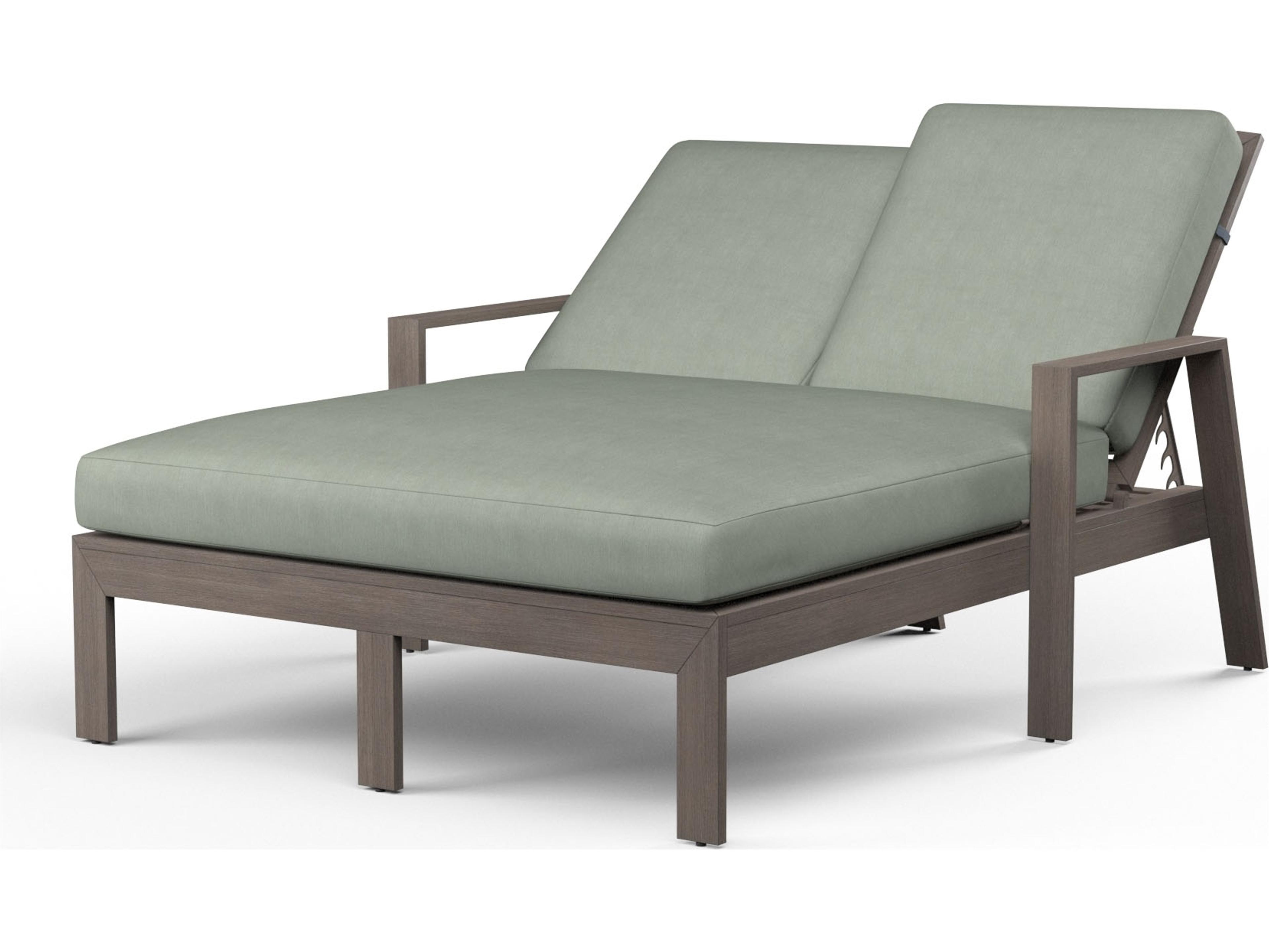 Sunset West Laguna Aluminum Double Patio Chaise Lounge