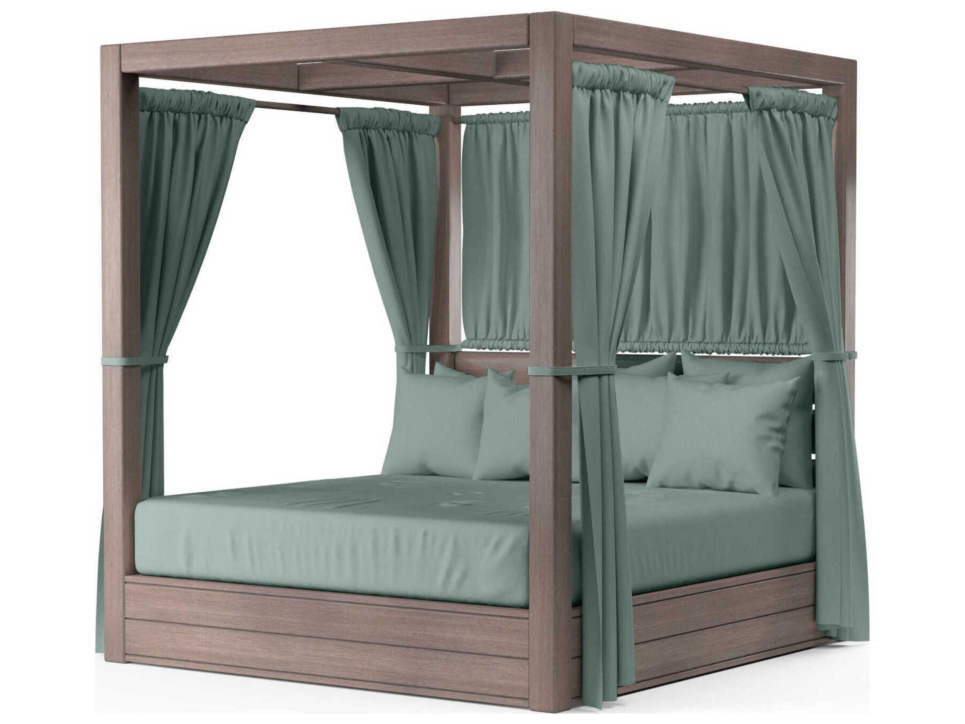 Laguna Driftwood Aluminum Cushion Lounge Bed